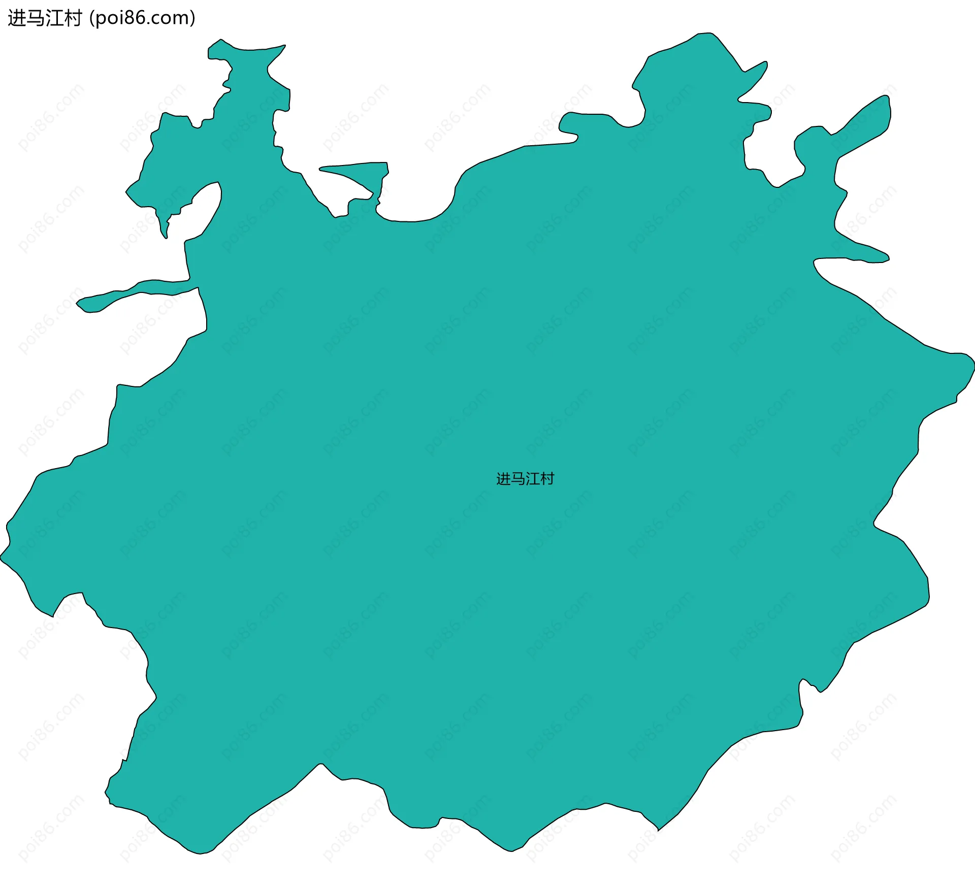 进马江村边界地图