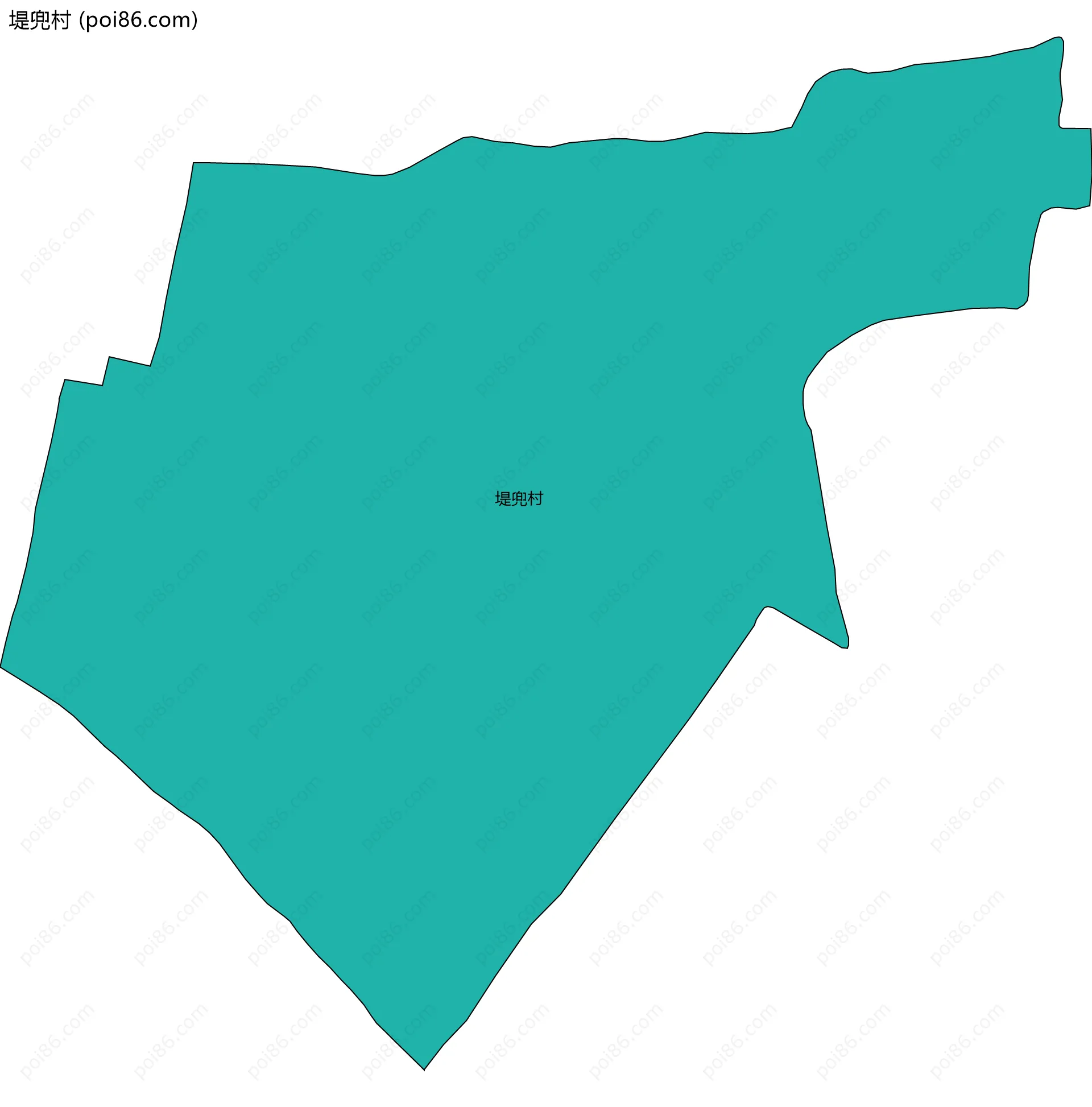 堤兜村边界地图