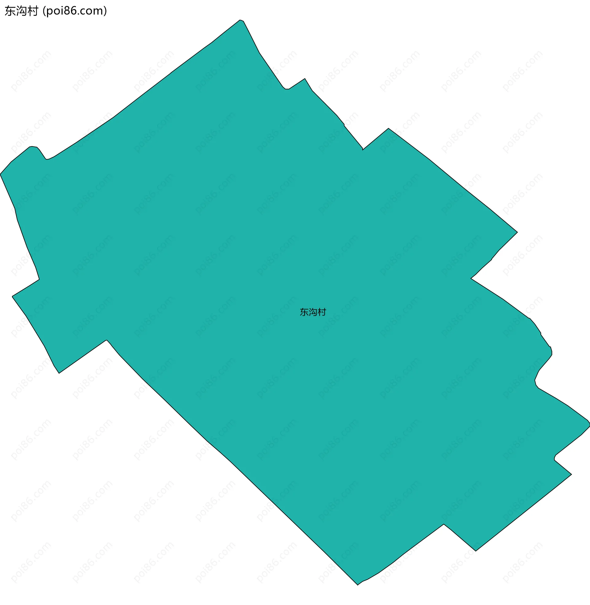 东沟村边界地图