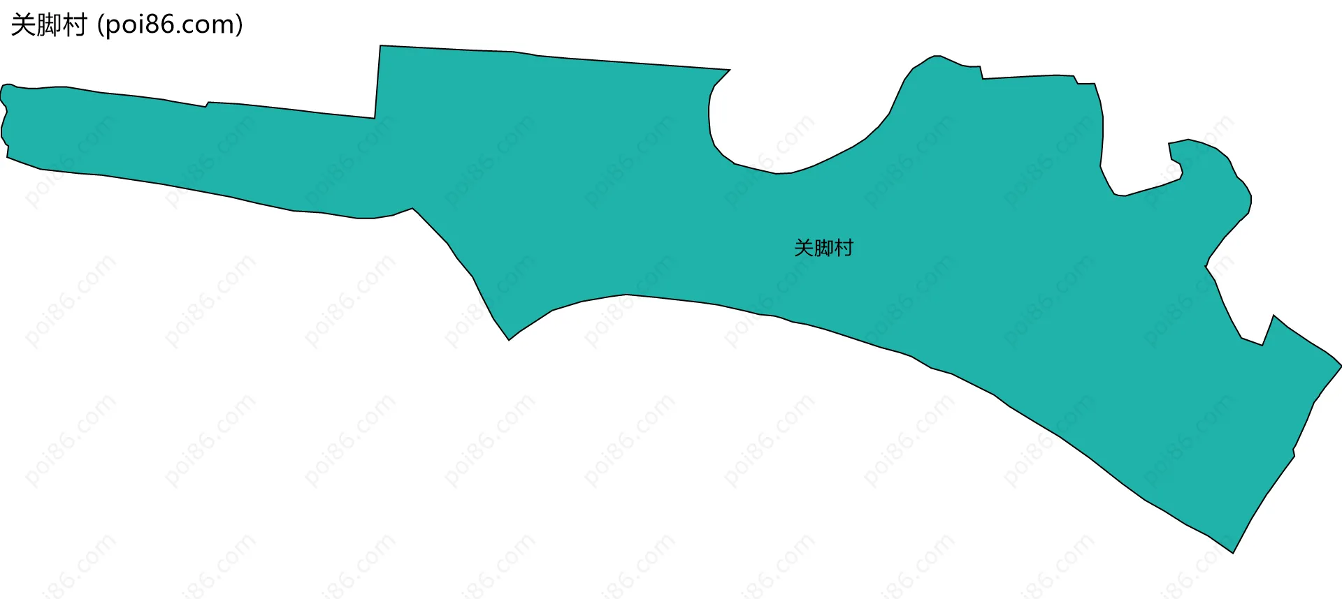 关脚村边界地图