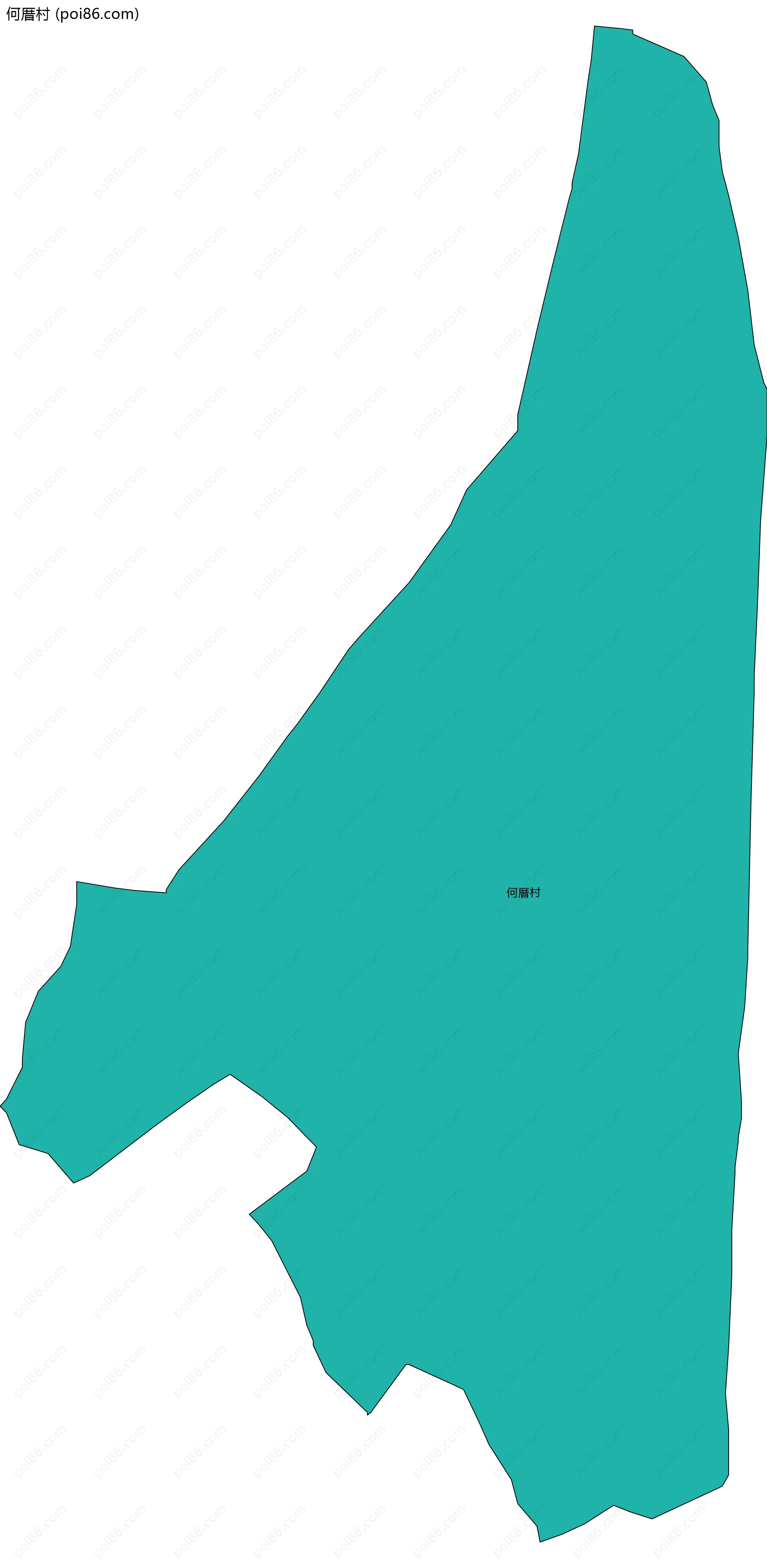 何厝村边界地图