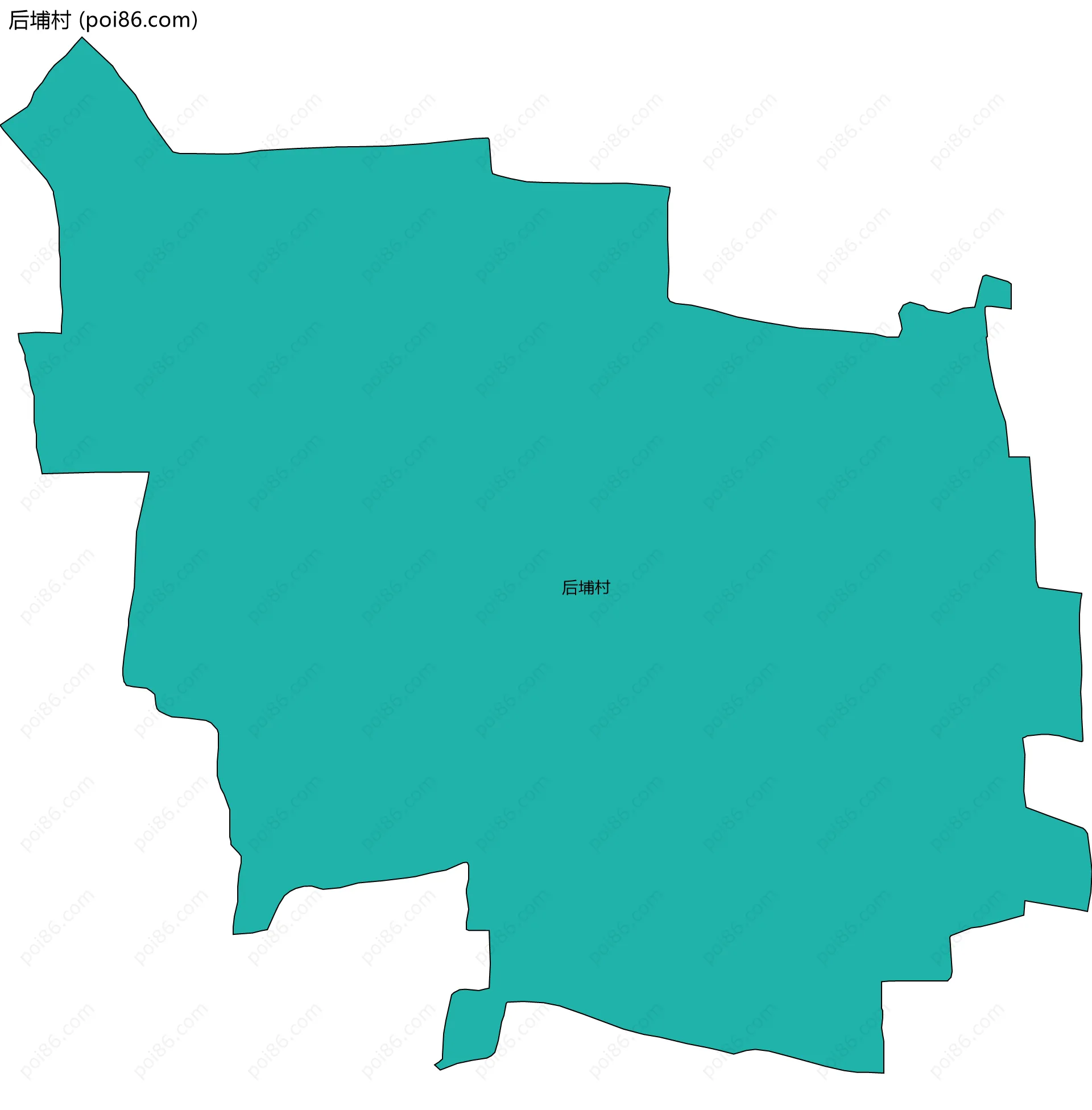 后埔村边界地图