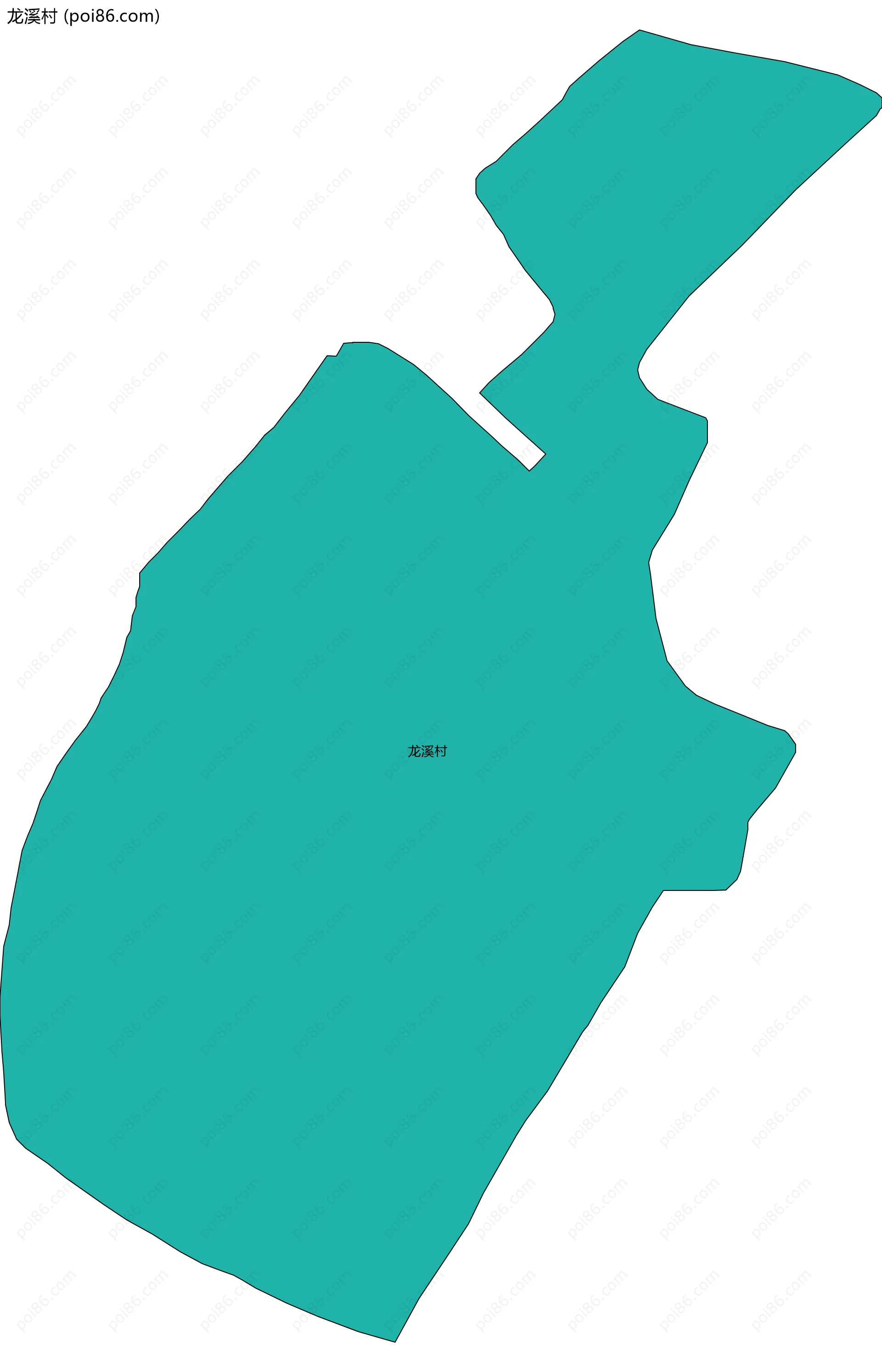 龙溪村边界地图