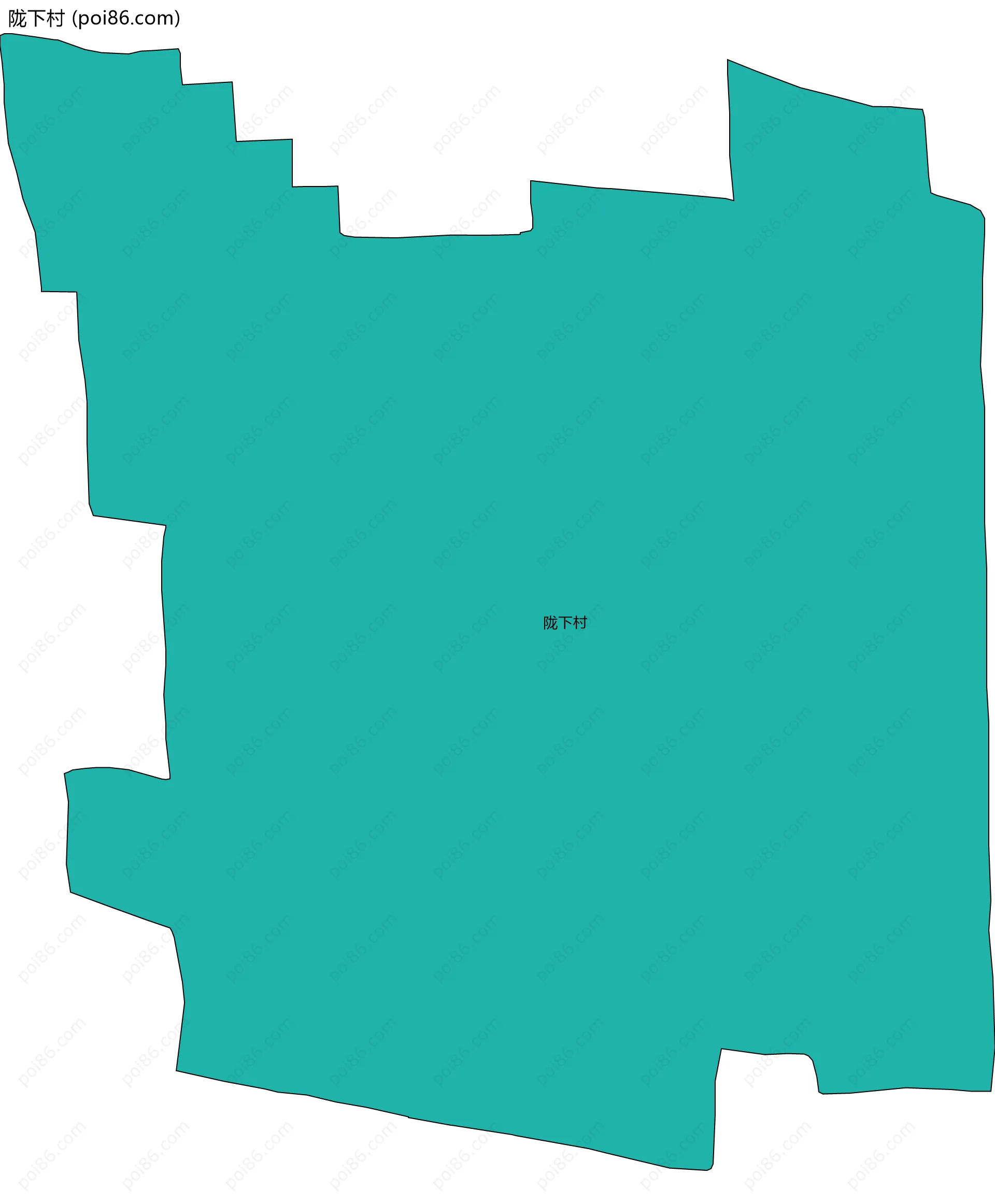 陇下村边界地图