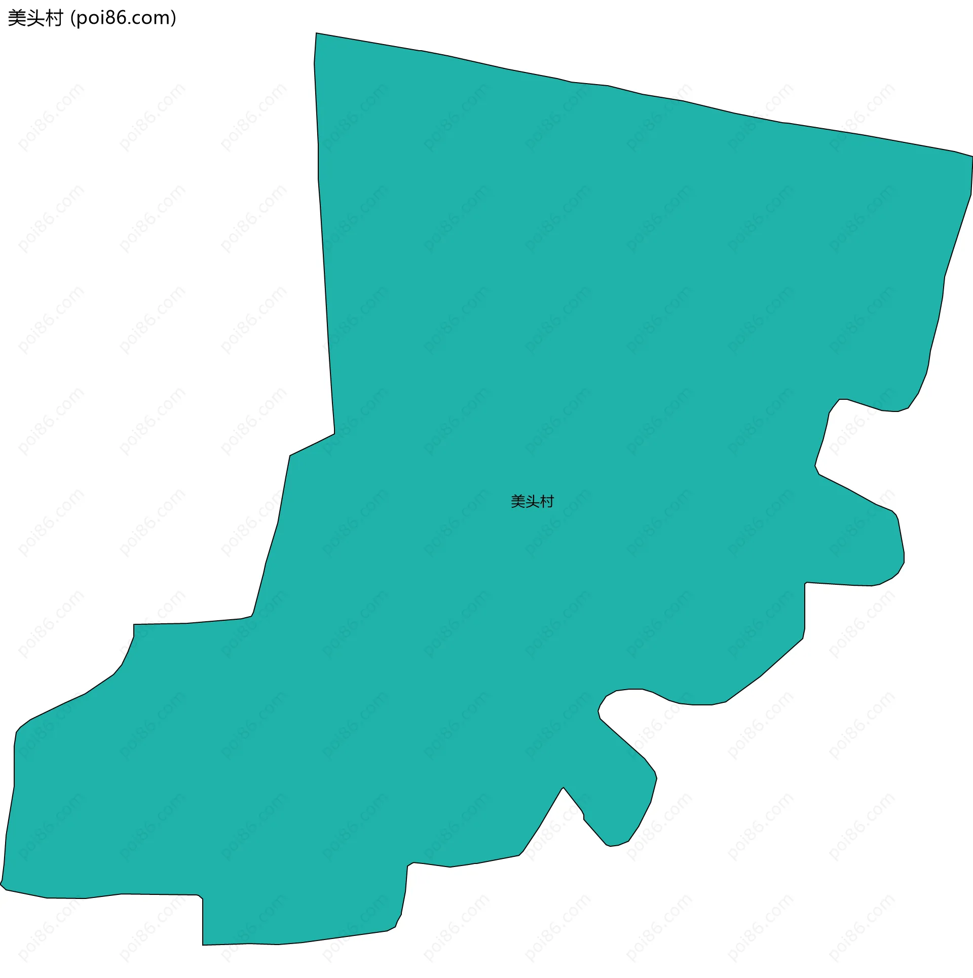 美头村边界地图