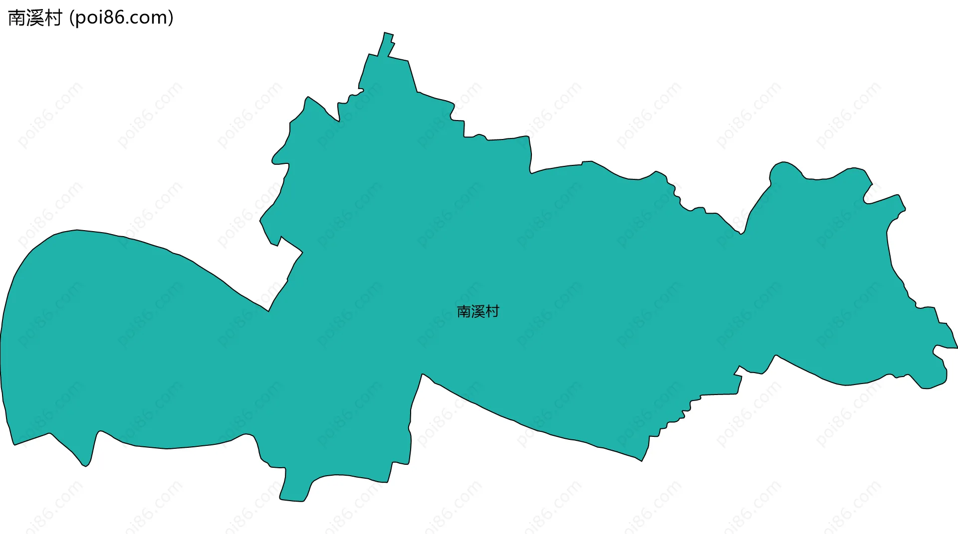 南溪村边界地图