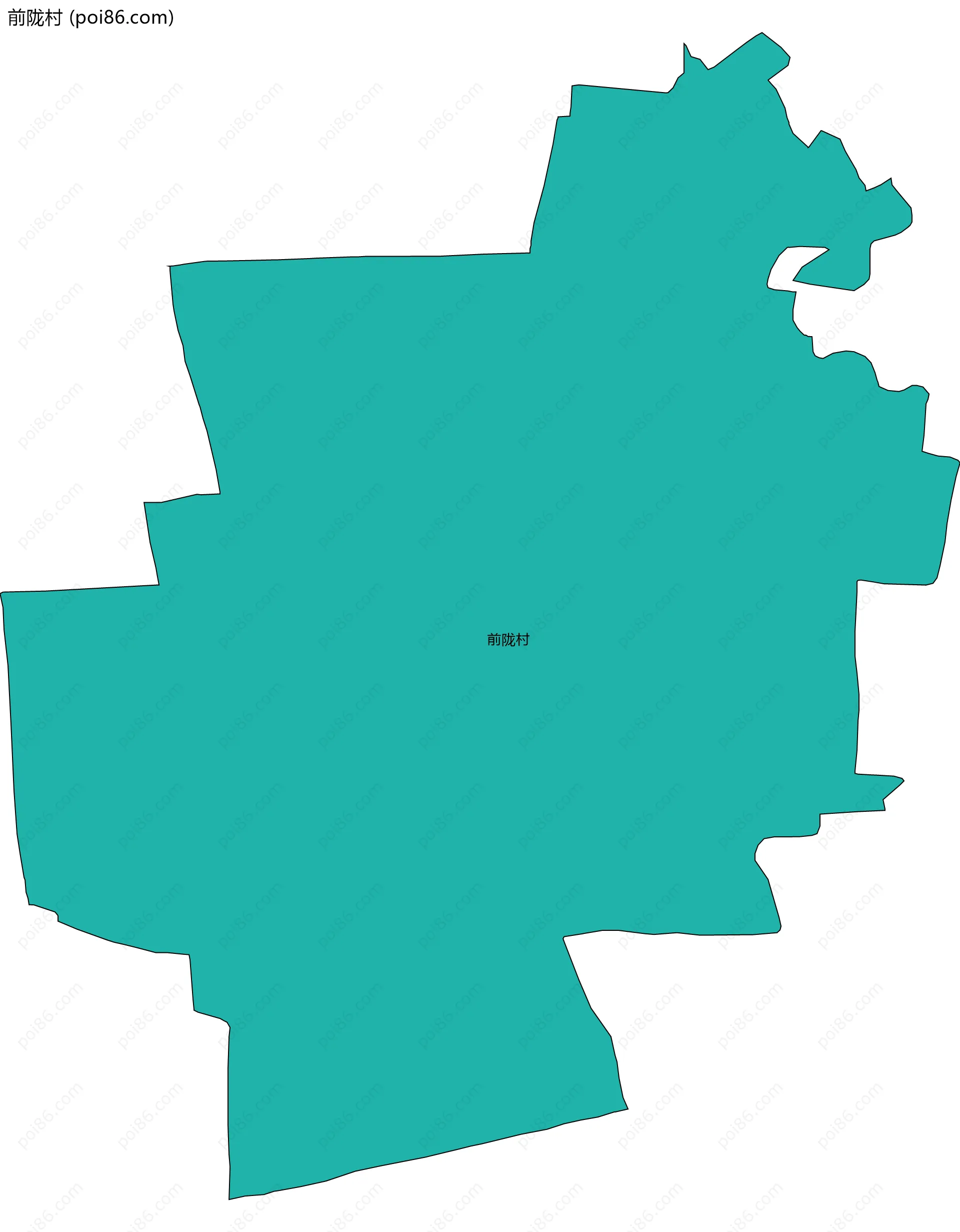 前陇村边界地图