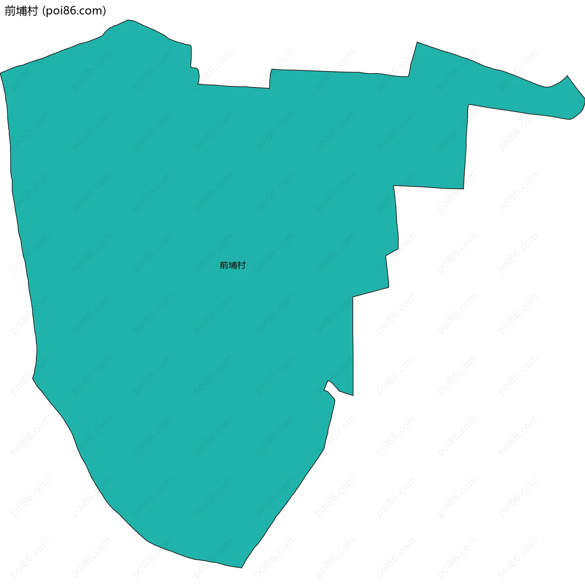 前埔村边界地图