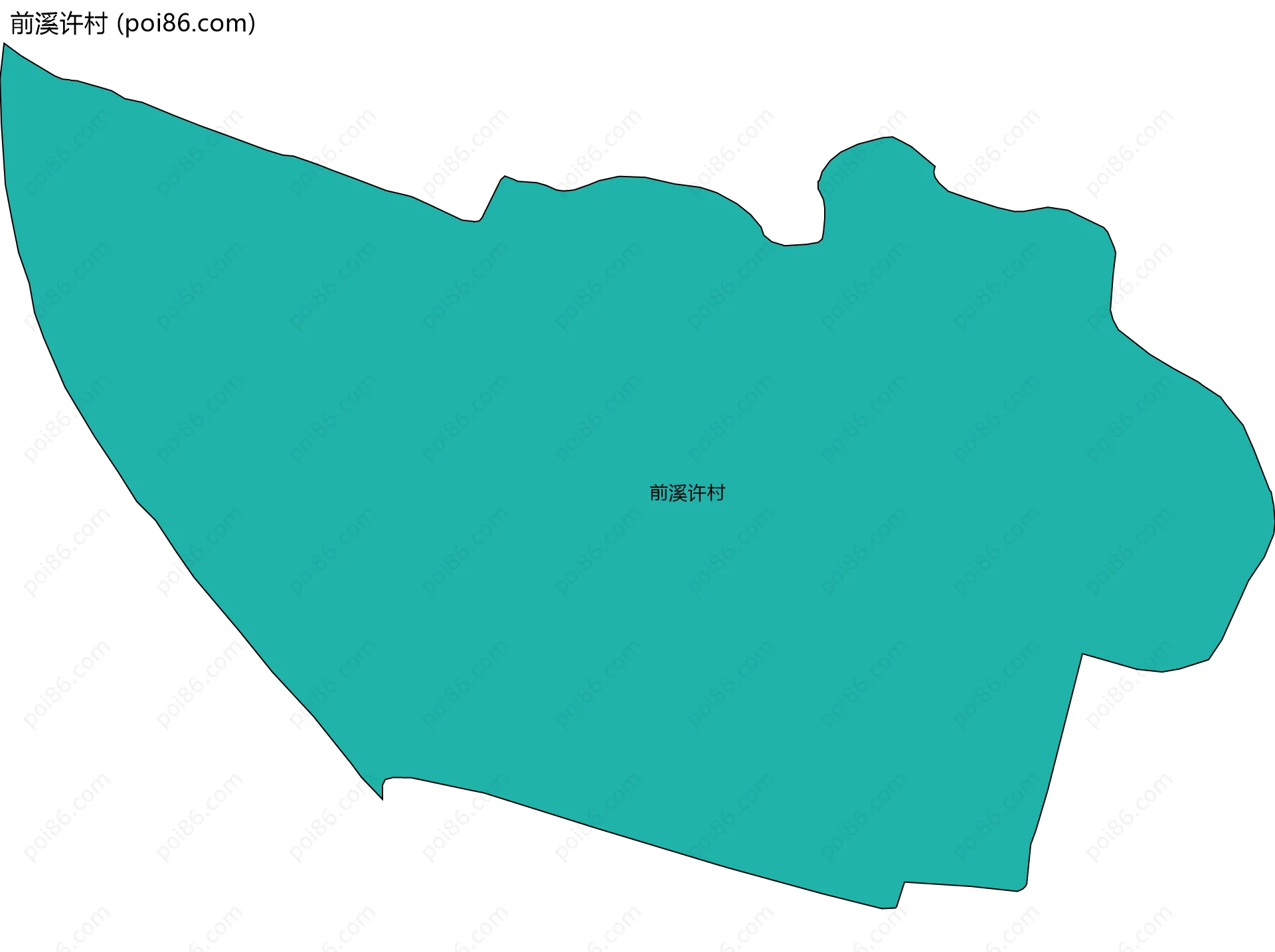 前溪许村边界地图