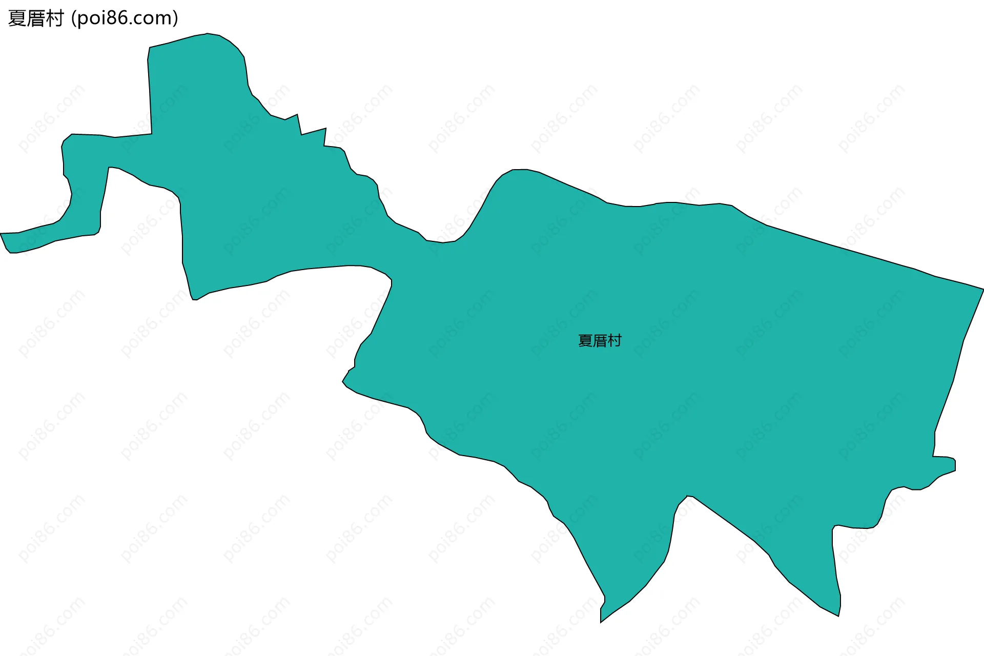 夏厝村边界地图