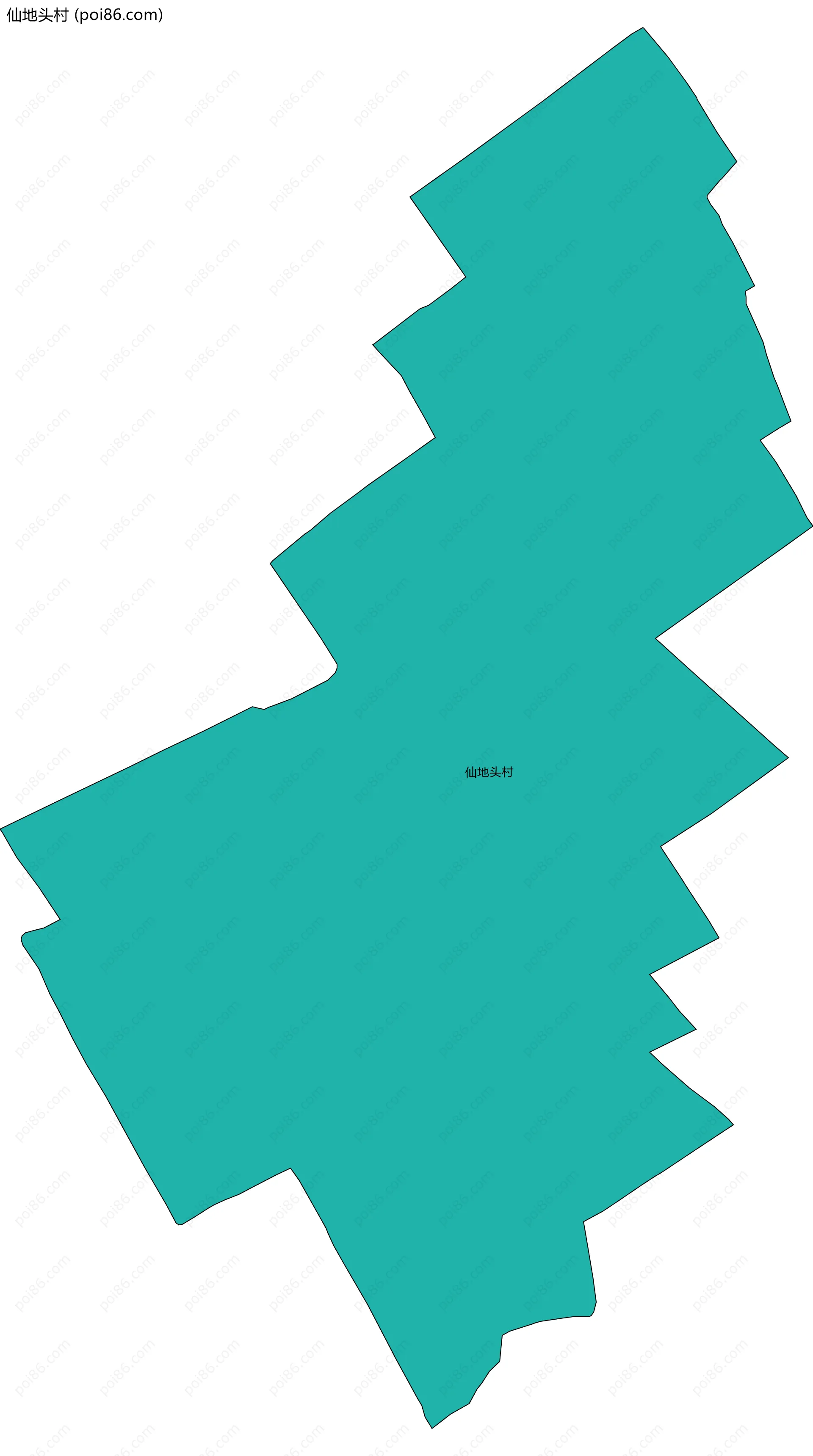 仙地头村边界地图