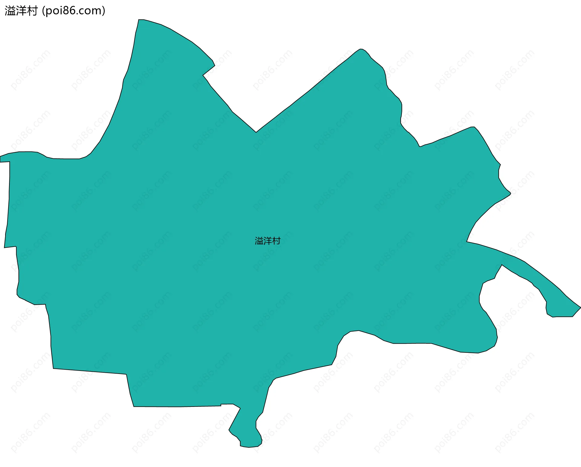溢洋村边界地图