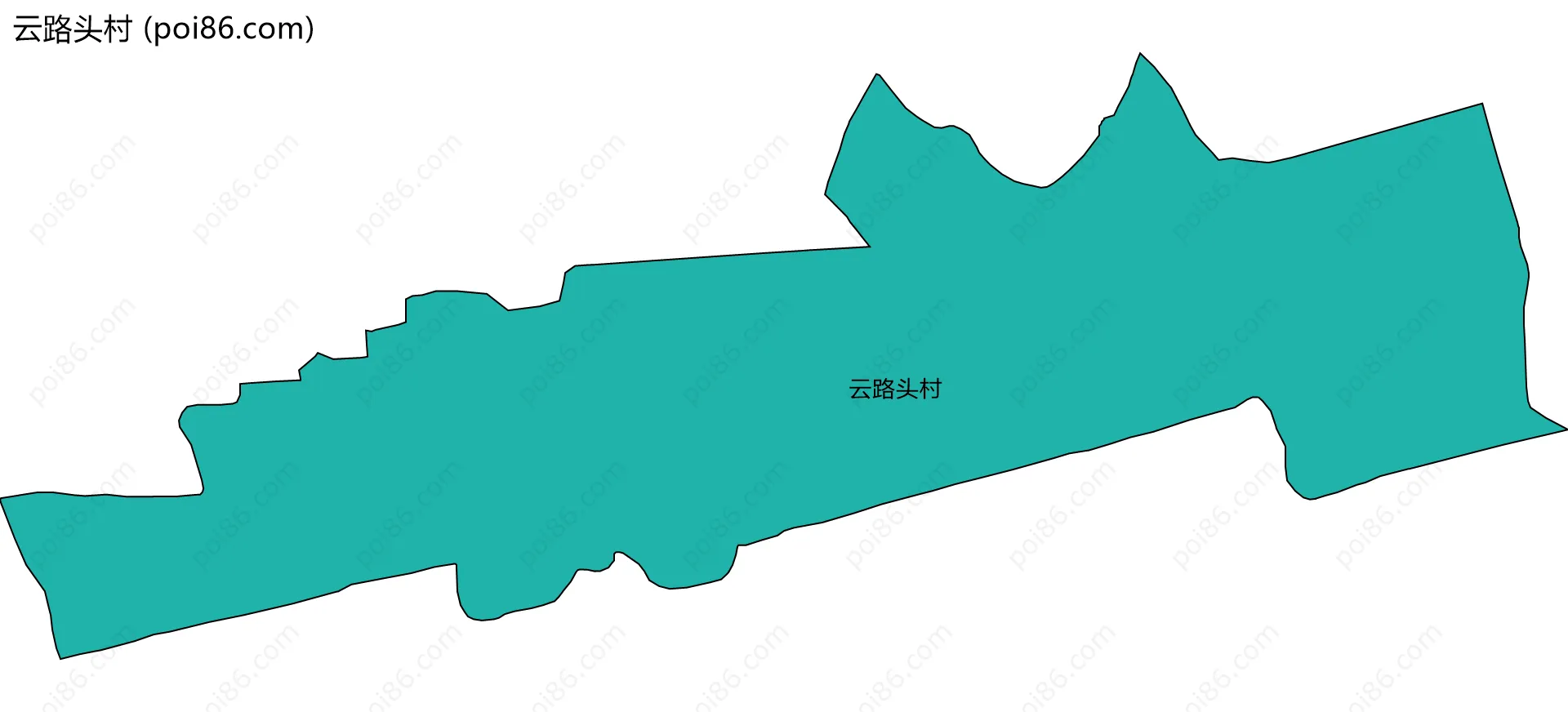 云路头村边界地图