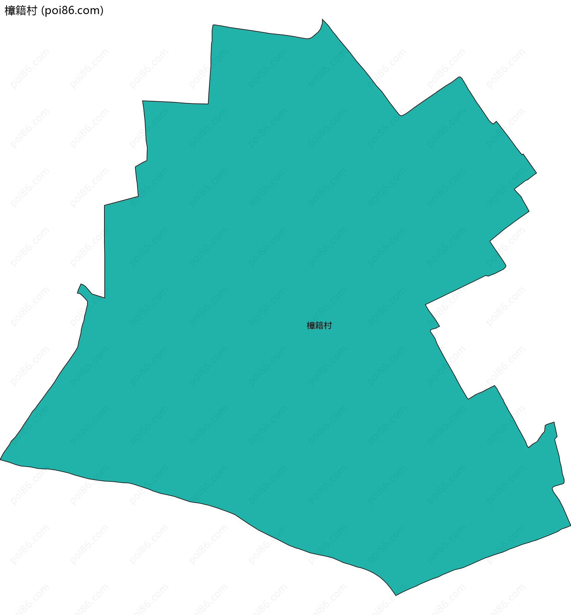 樟籍村边界地图