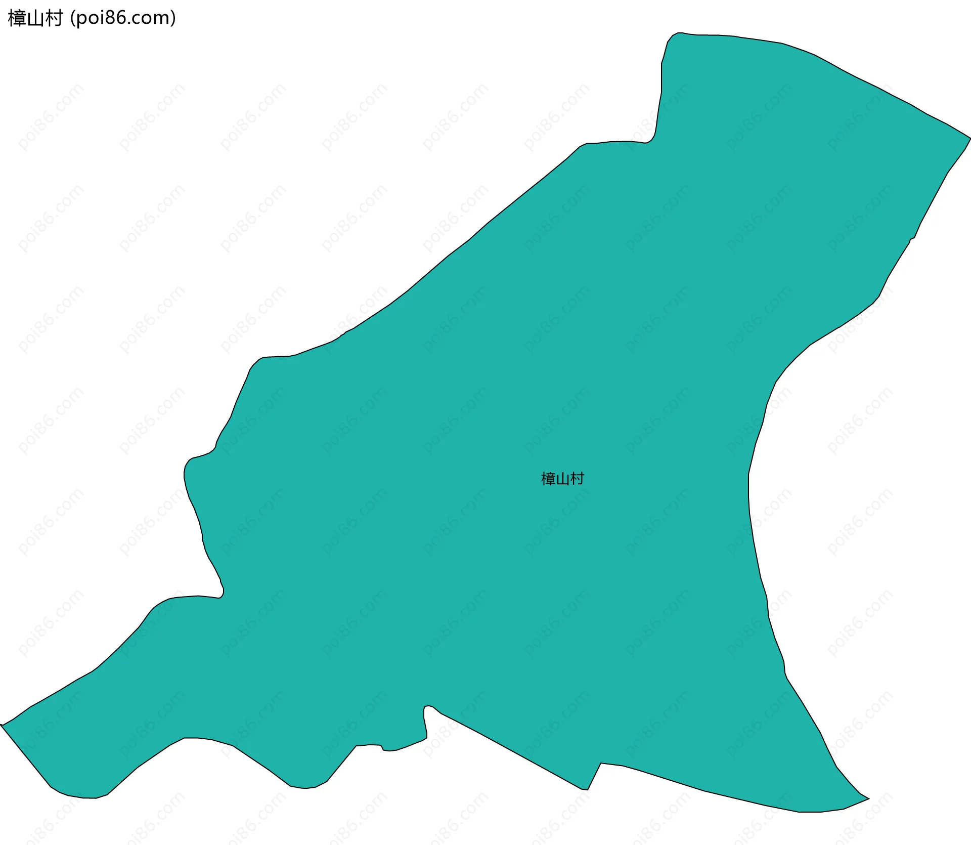 樟山村边界地图