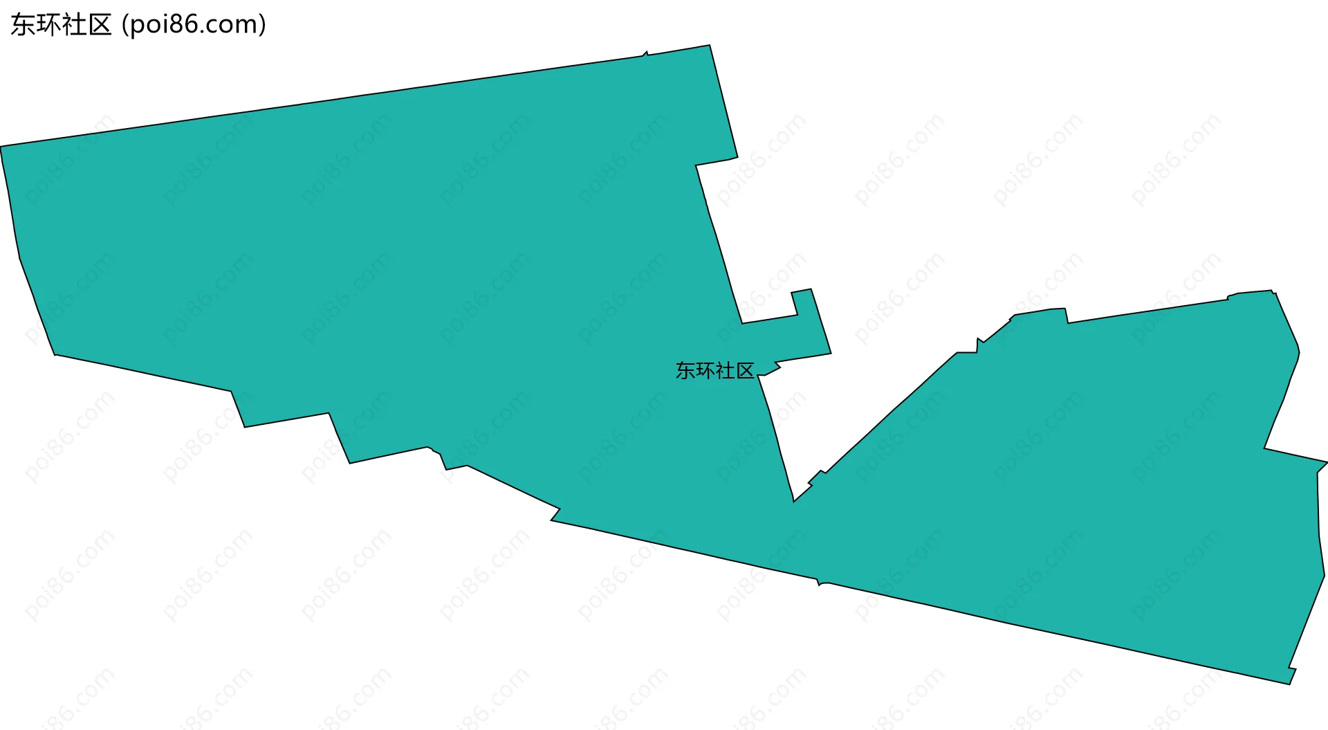 东环社区边界地图