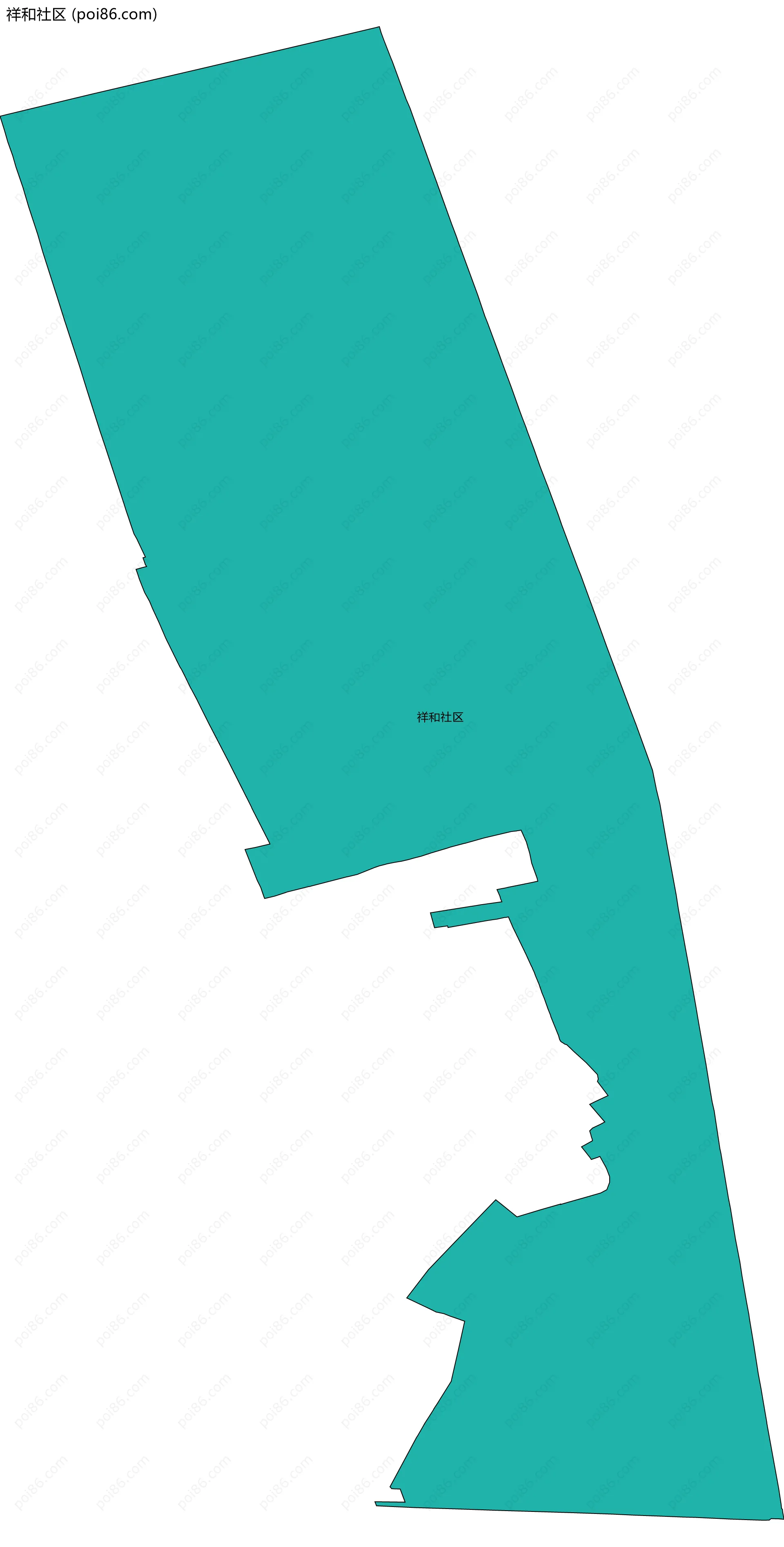 祥和社区边界地图