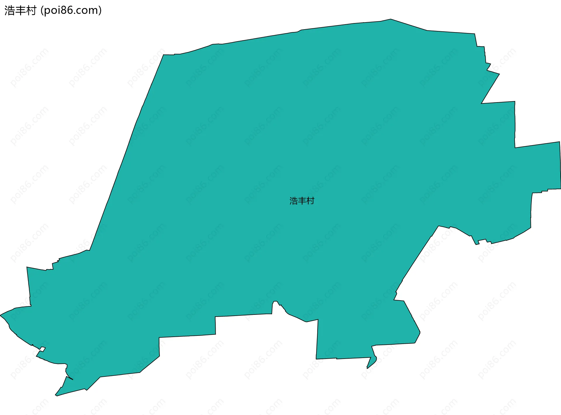 浩丰村边界地图