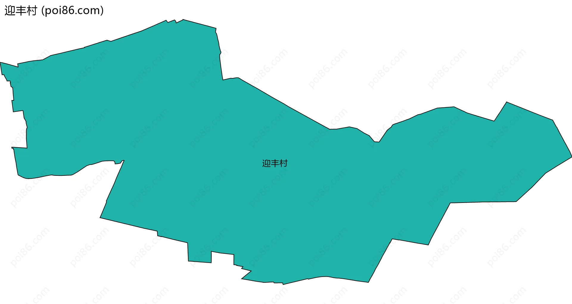 迎丰村边界地图