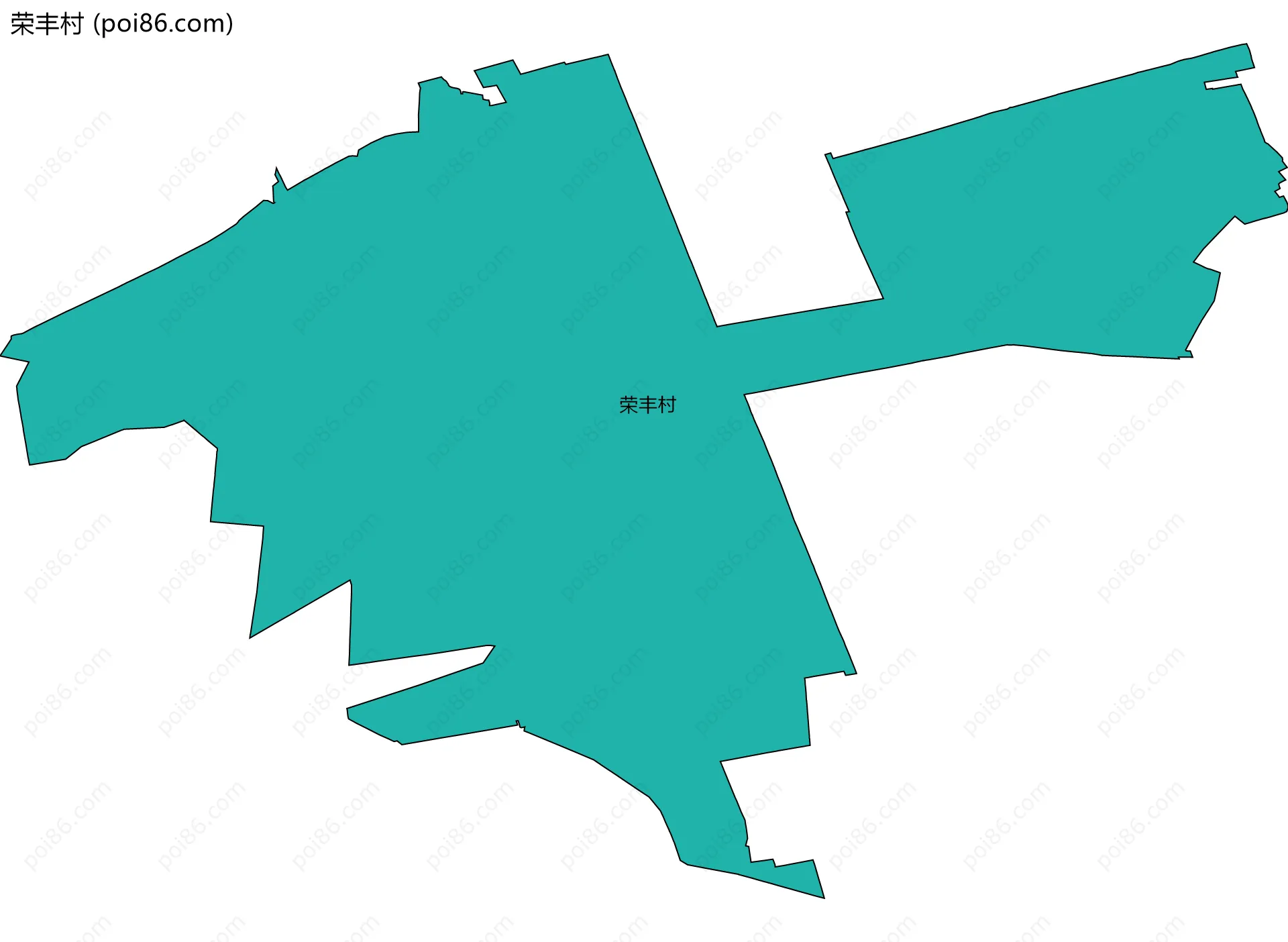 荣丰村边界地图