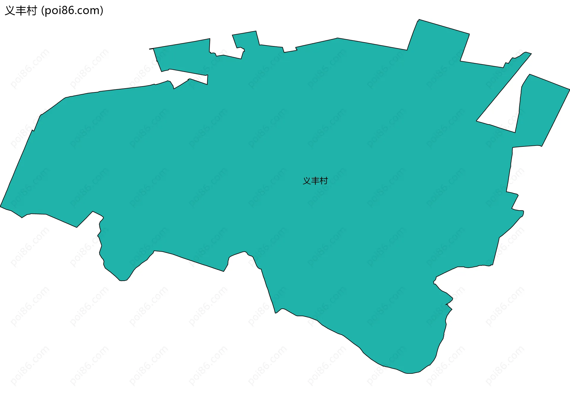 义丰村边界地图