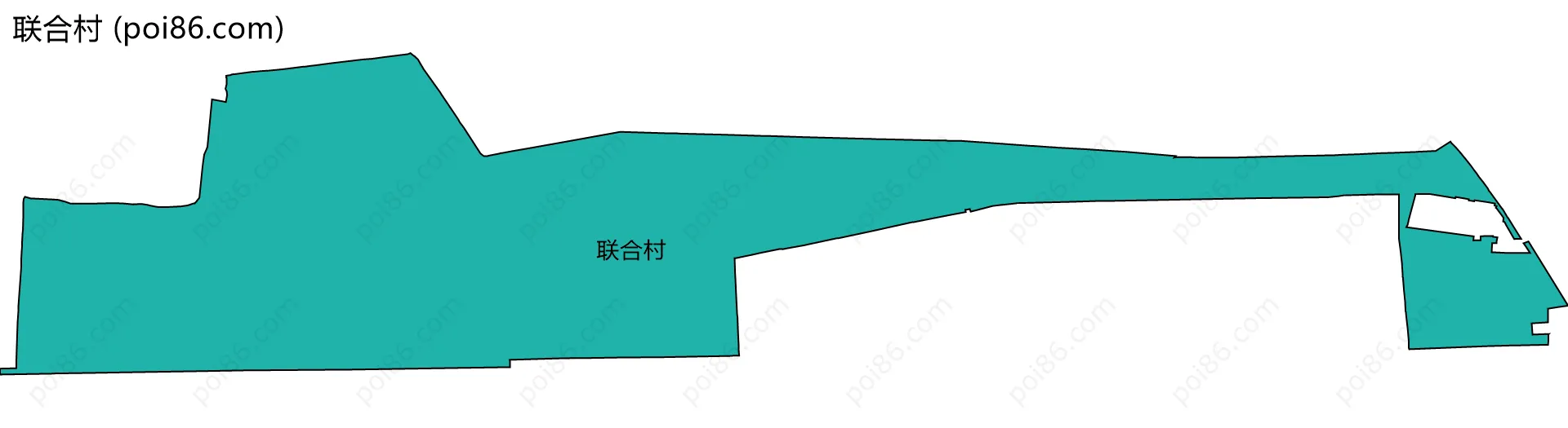 联合村边界地图