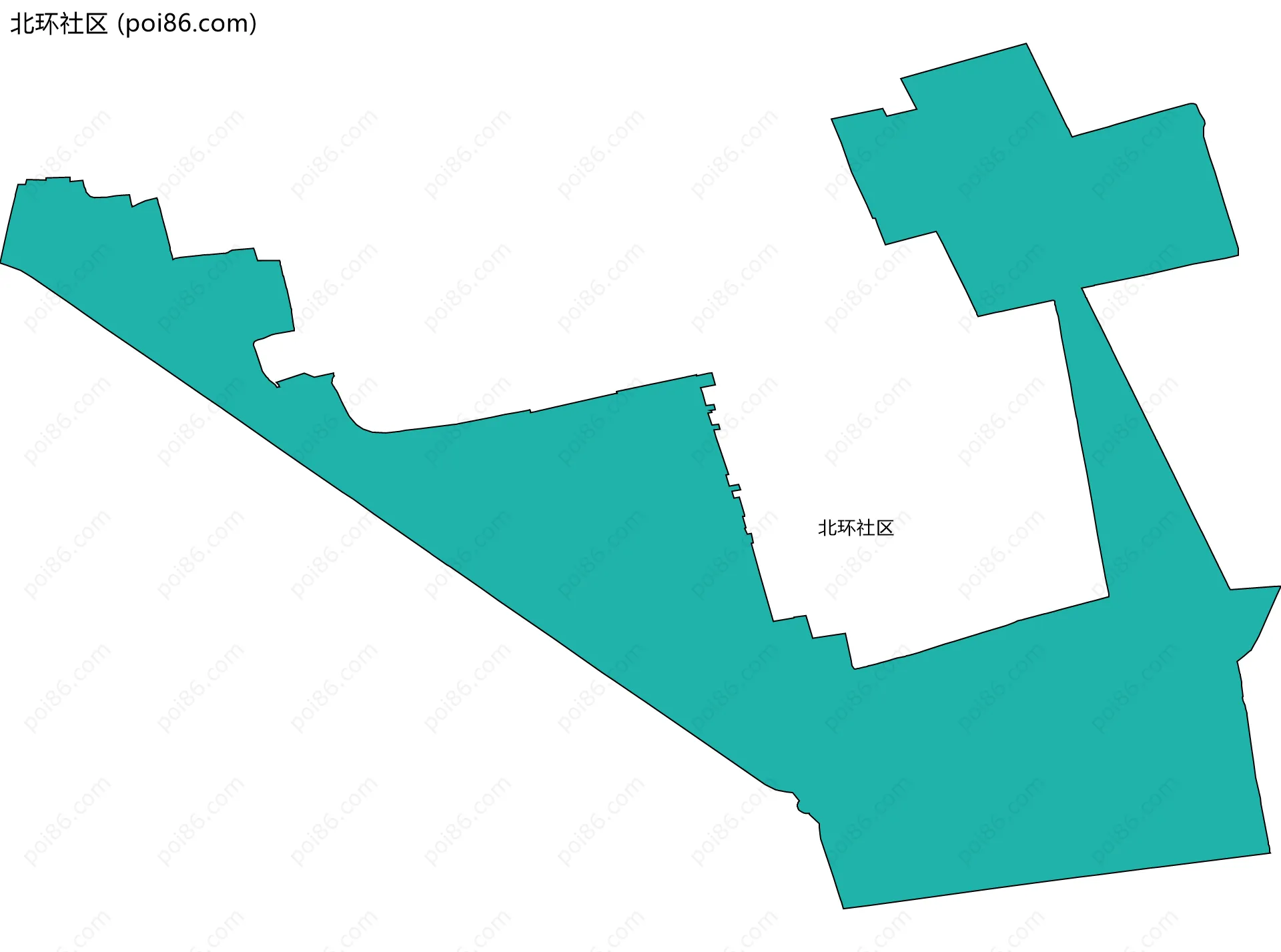 北环社区边界地图