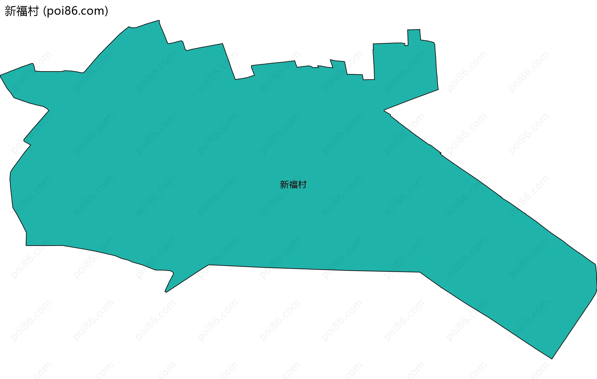 新福村边界地图