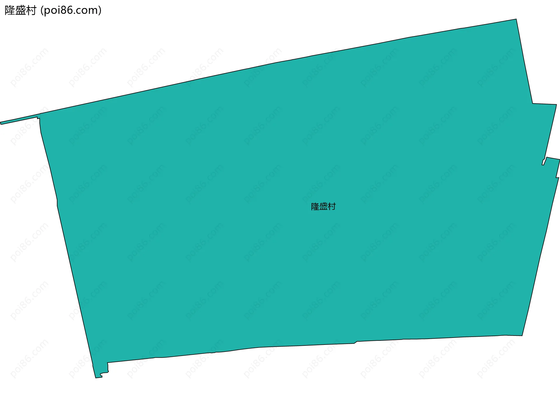 隆盛村边界地图