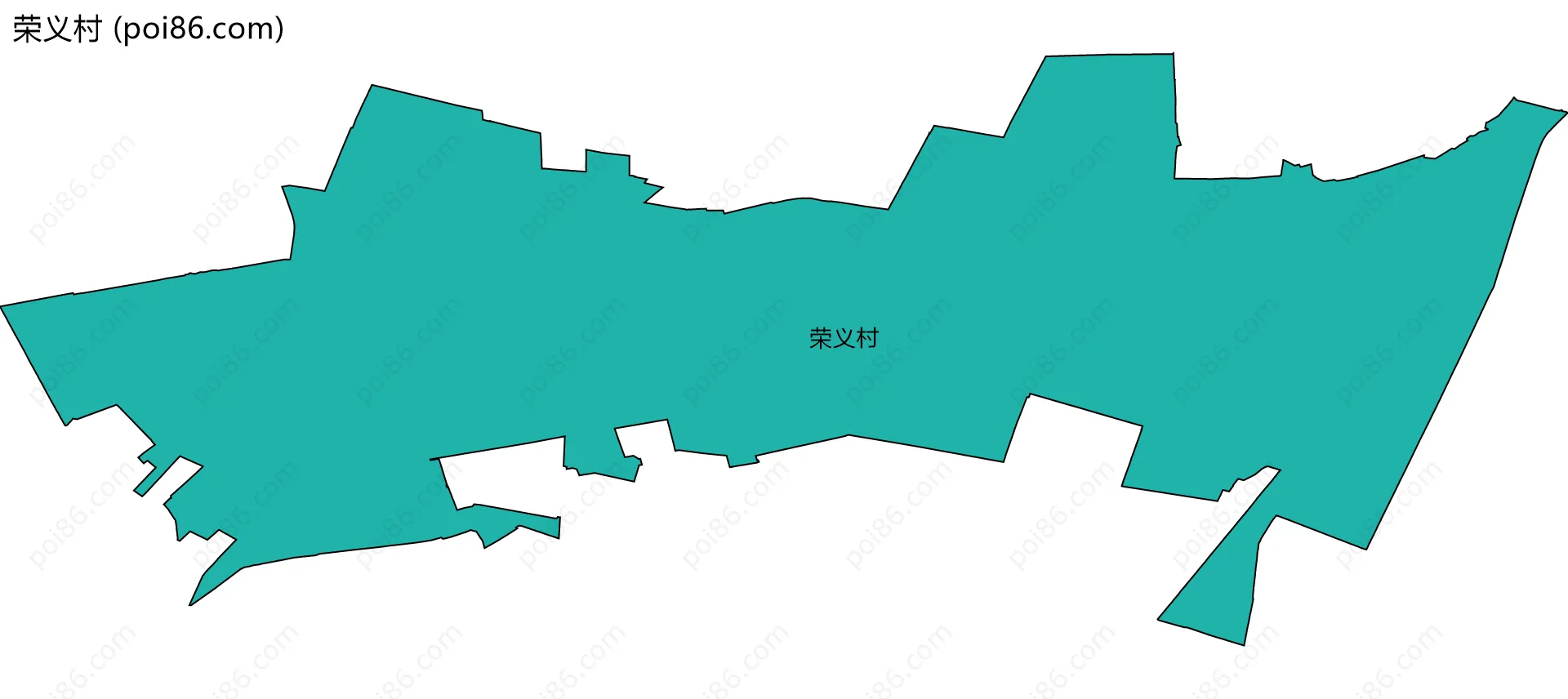 荣义村边界地图