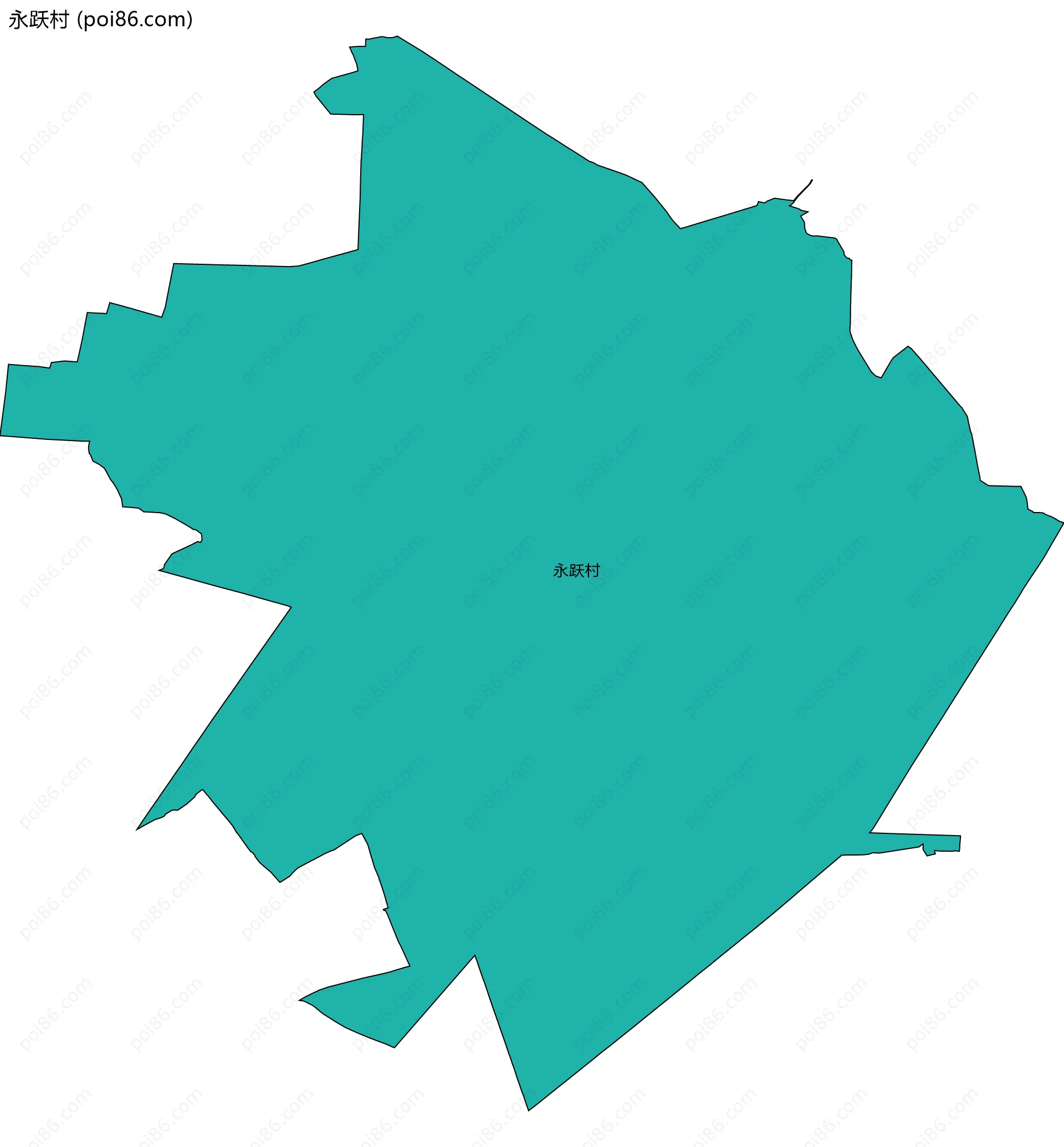 永跃村边界地图