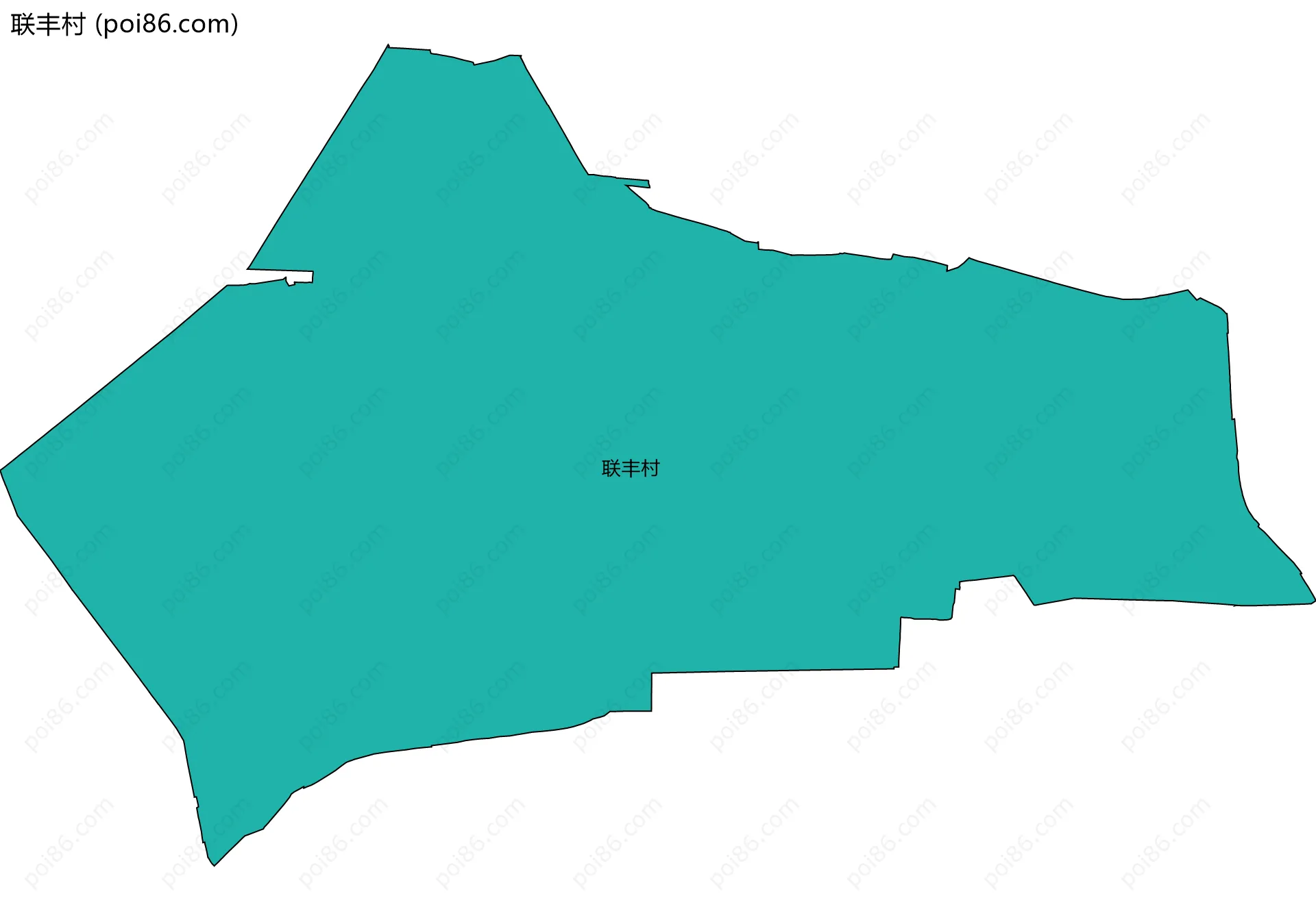 联丰村边界地图