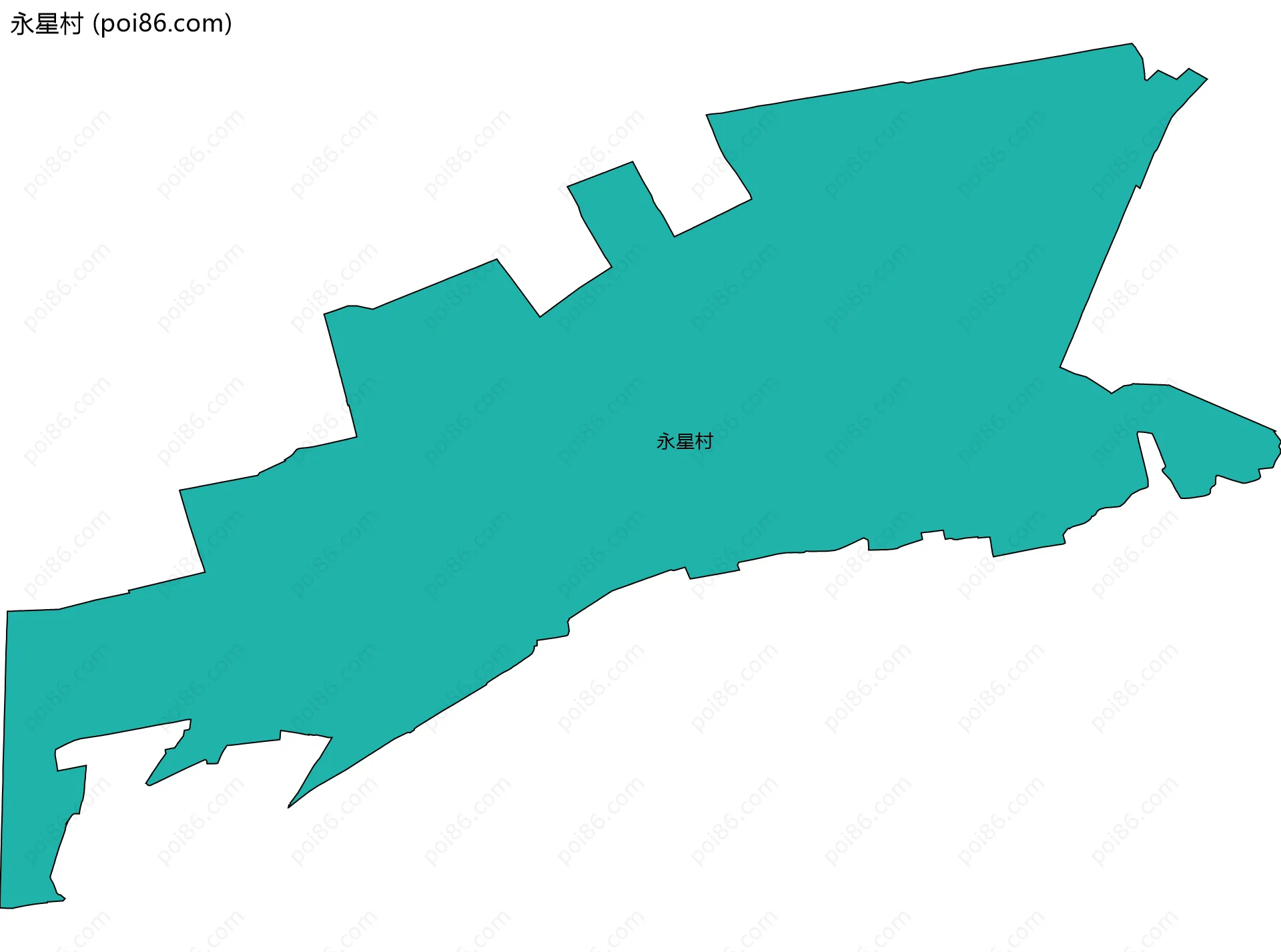永星村边界地图