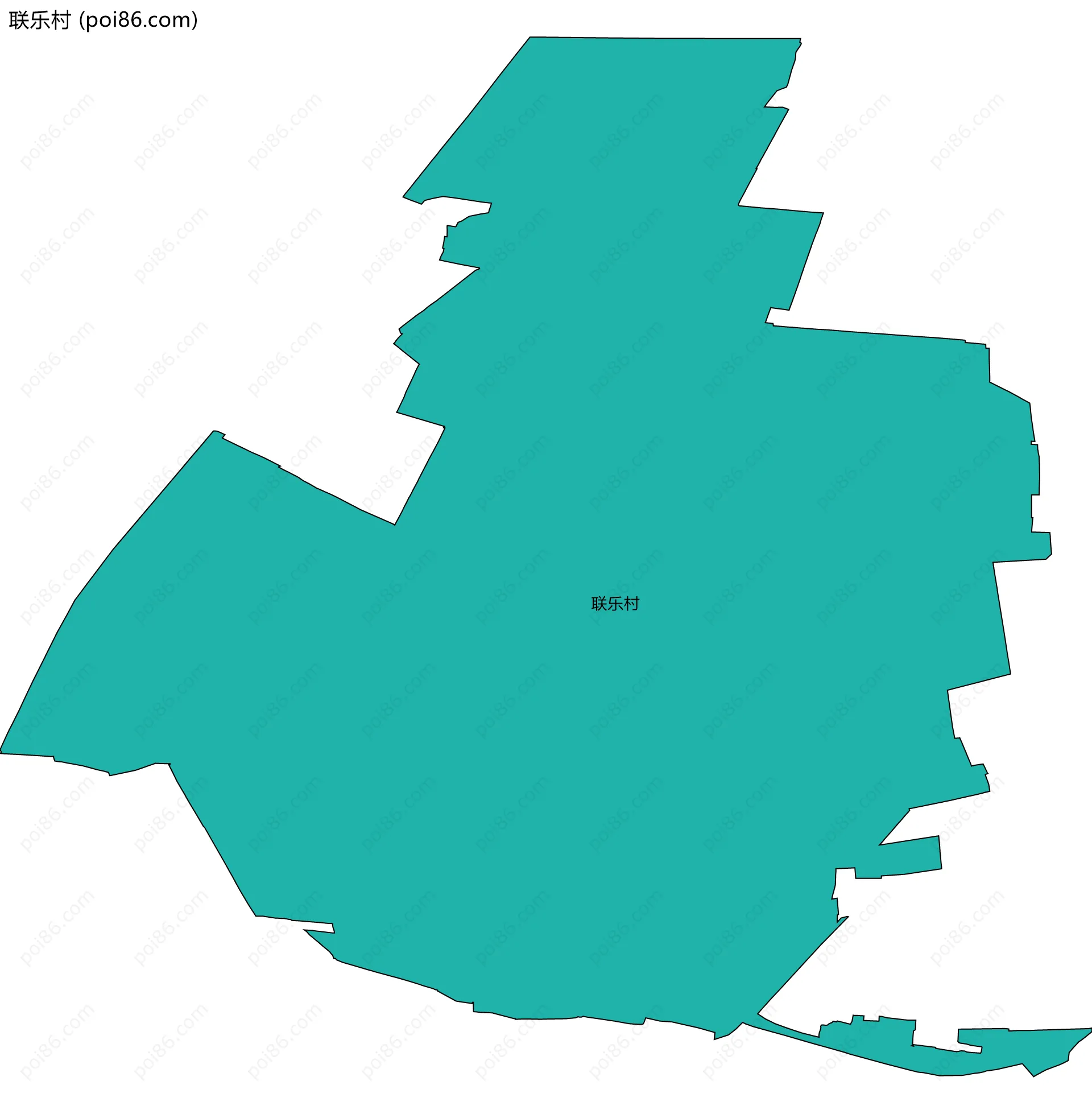 联乐村边界地图