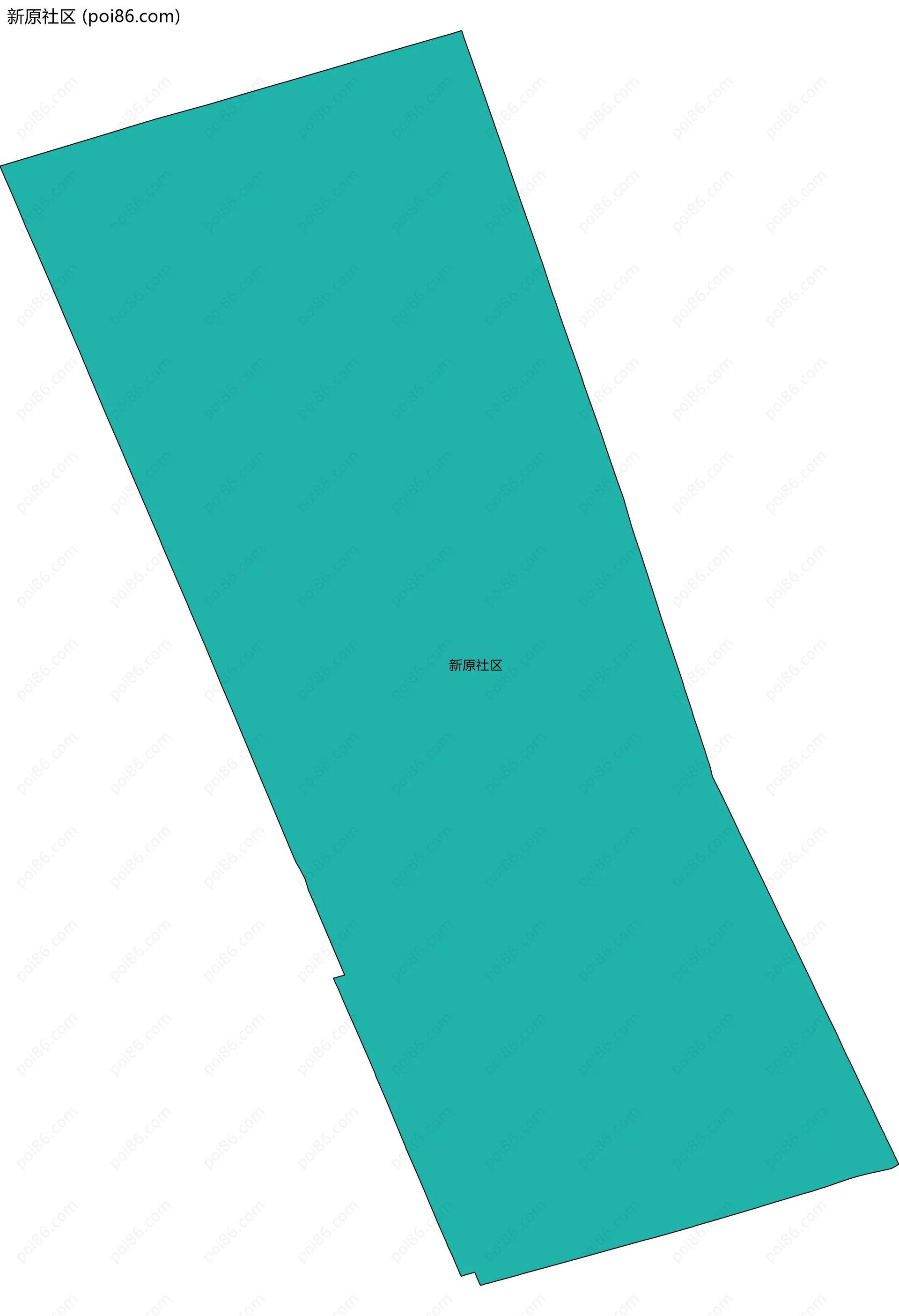 新原社区边界地图