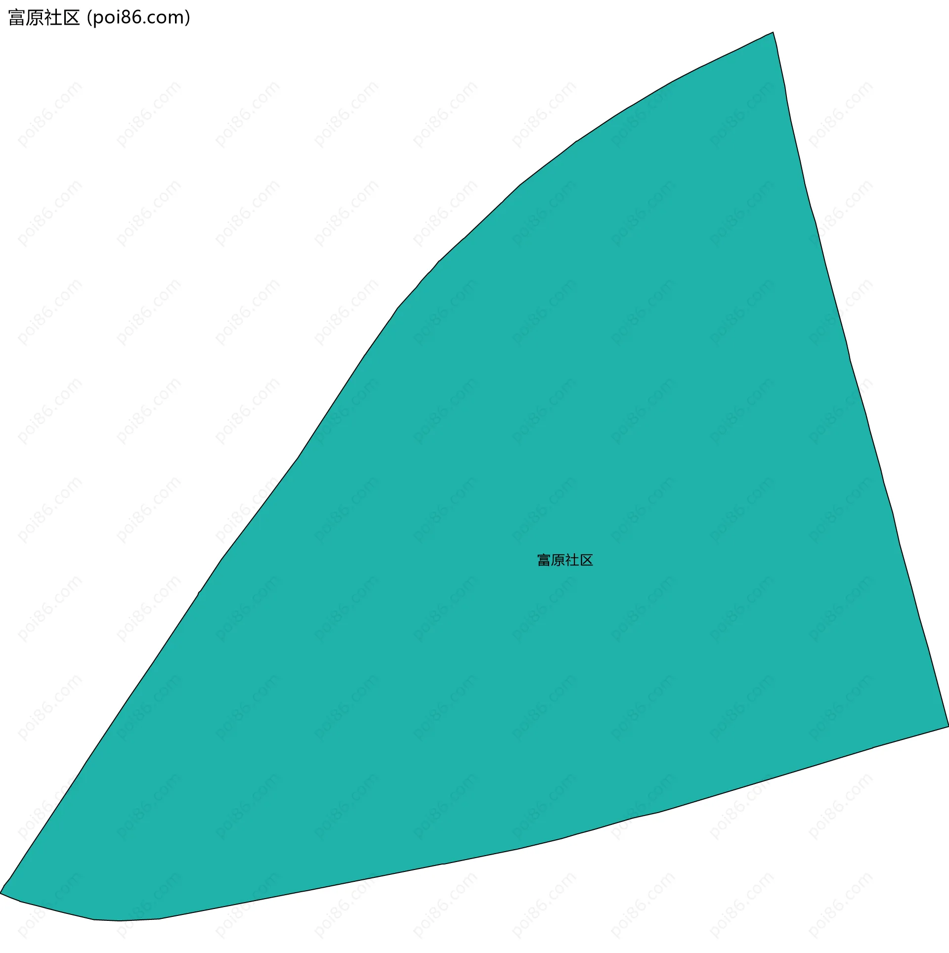 富原社区边界地图