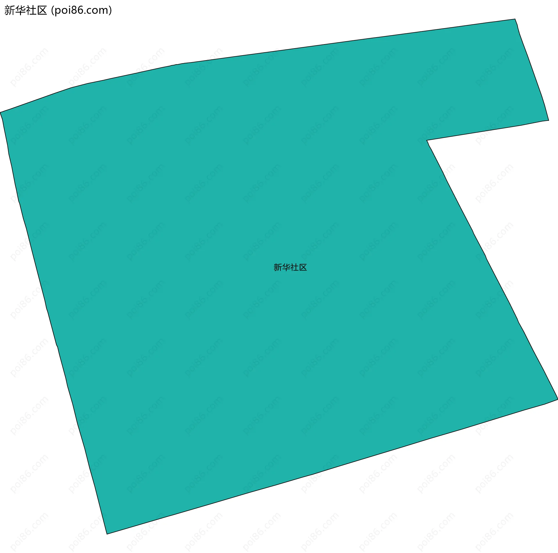 新华社区边界地图