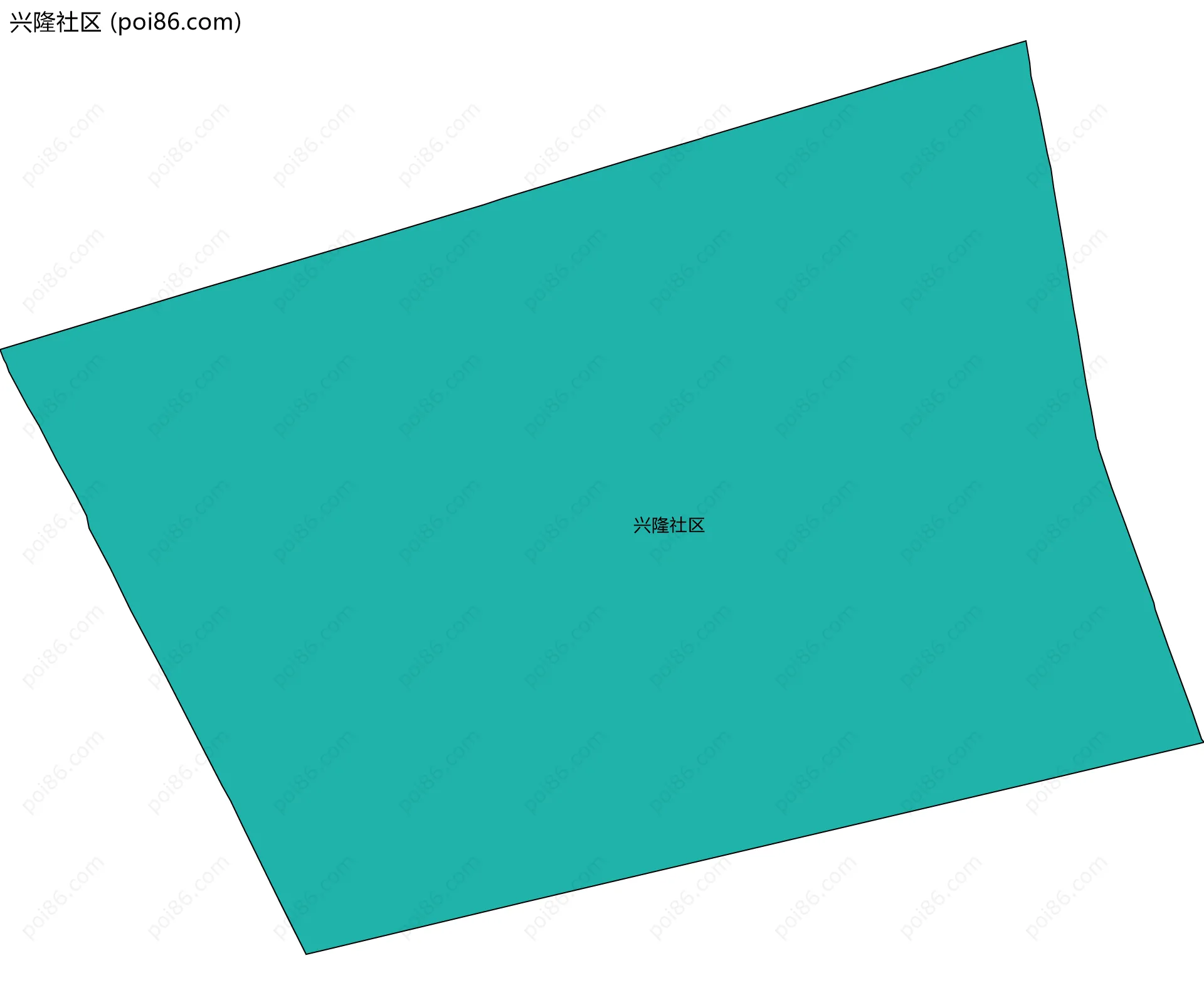 兴隆社区边界地图