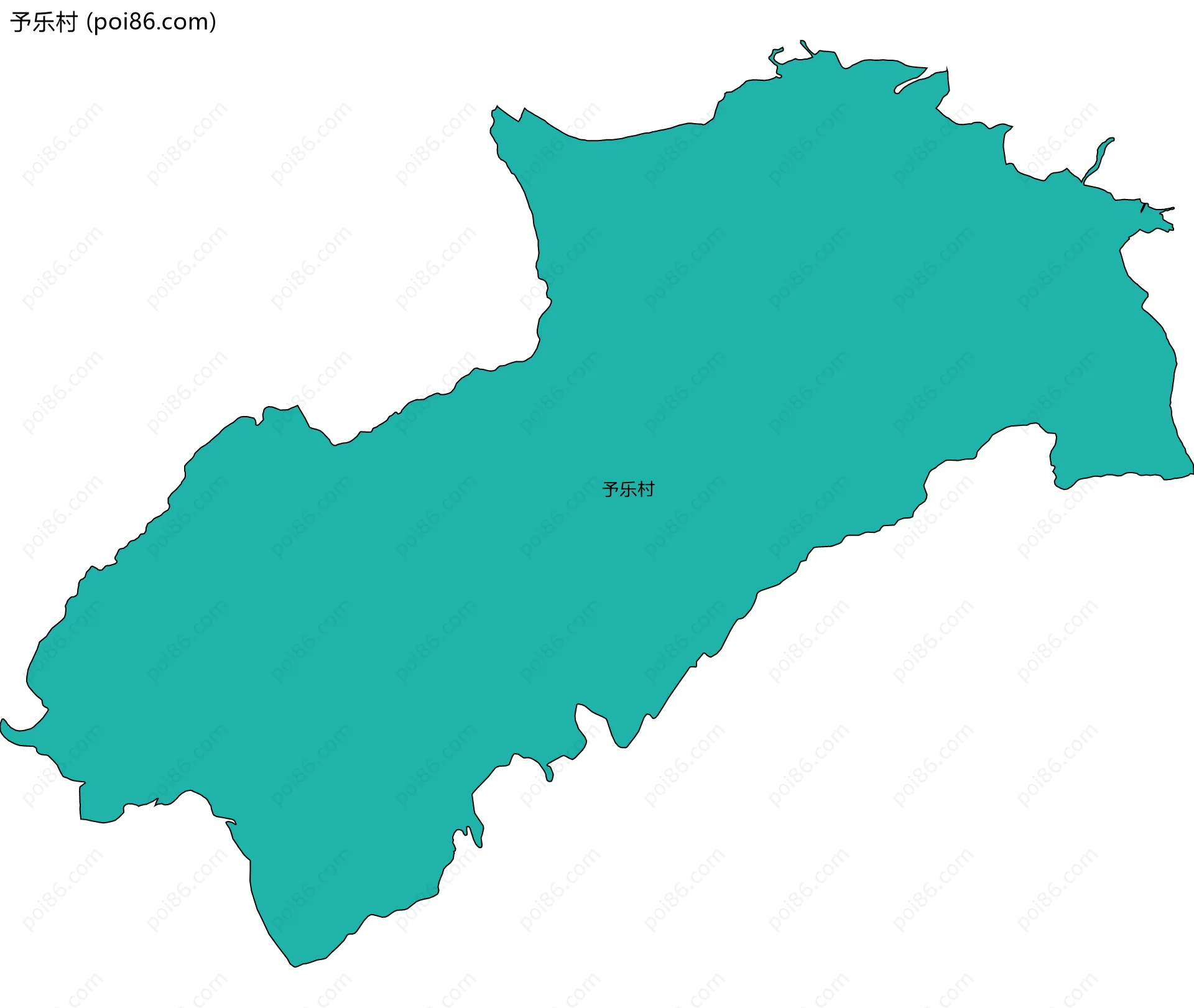 予乐村边界地图