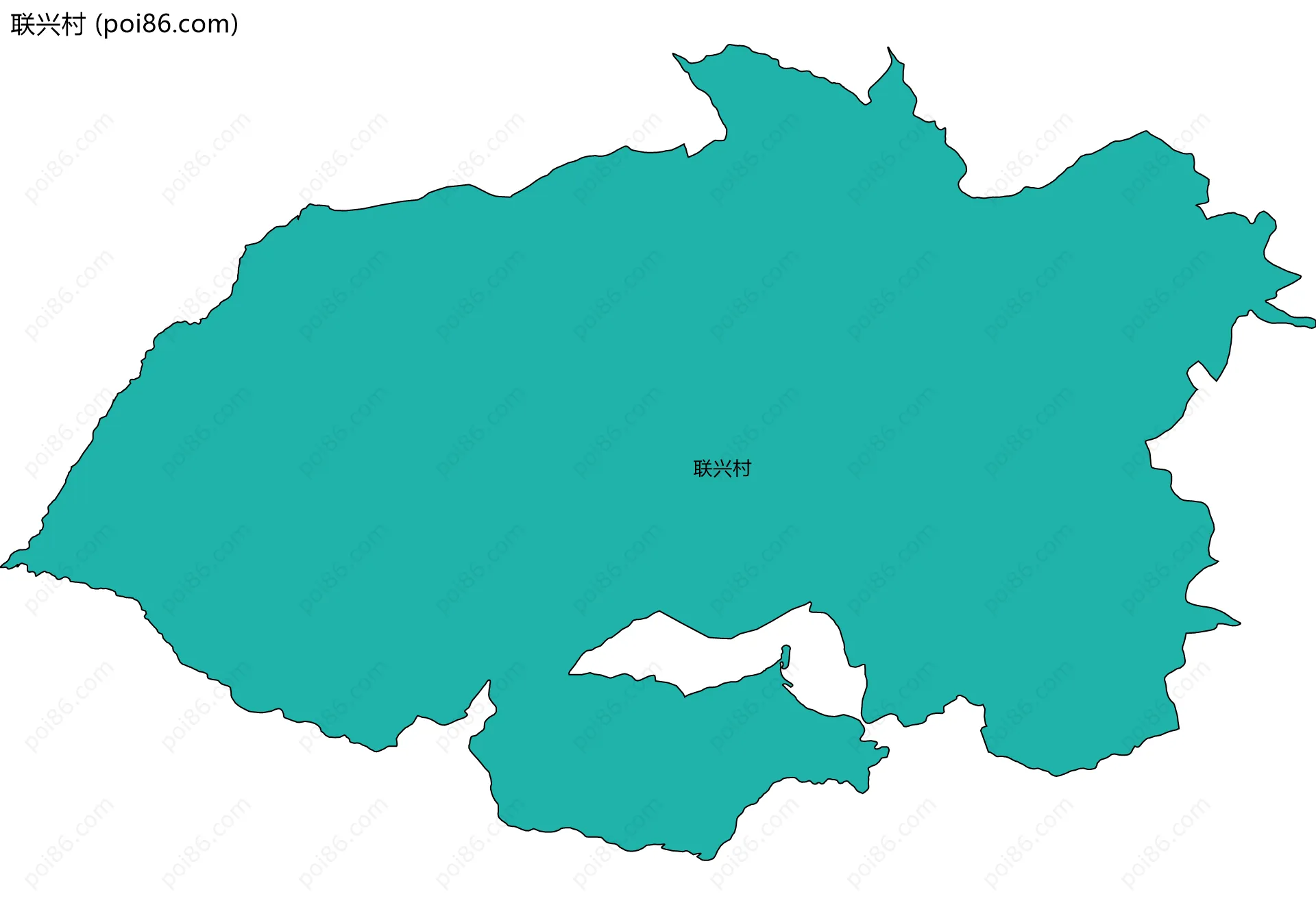 联兴村边界地图