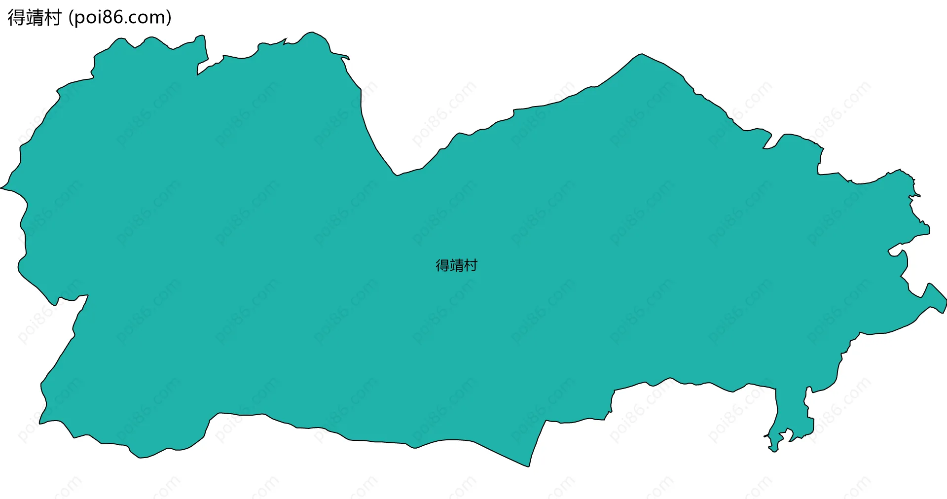 得靖村边界地图