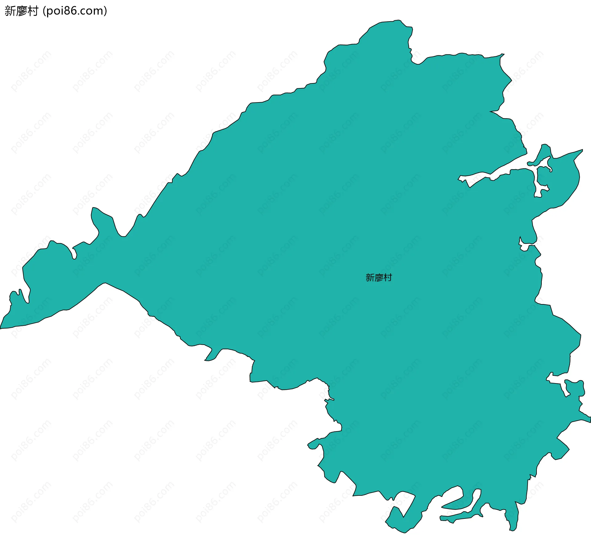 新廖村边界地图