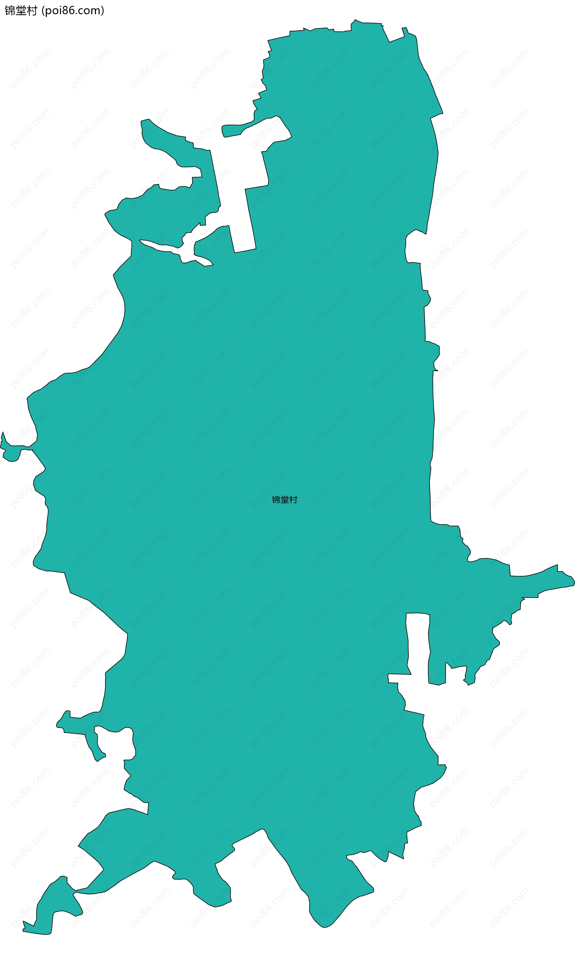 锦堂村边界地图