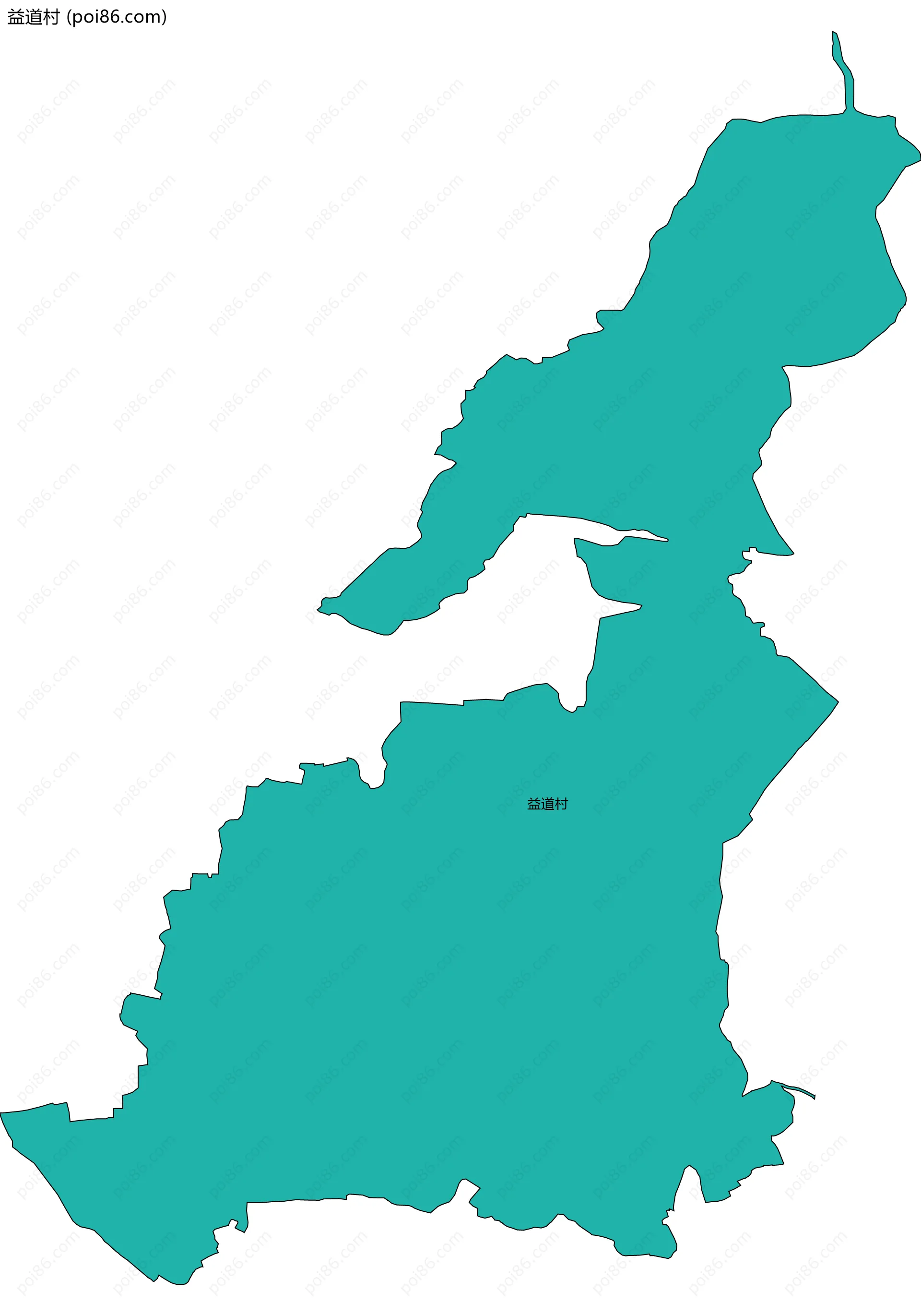 益道村边界地图