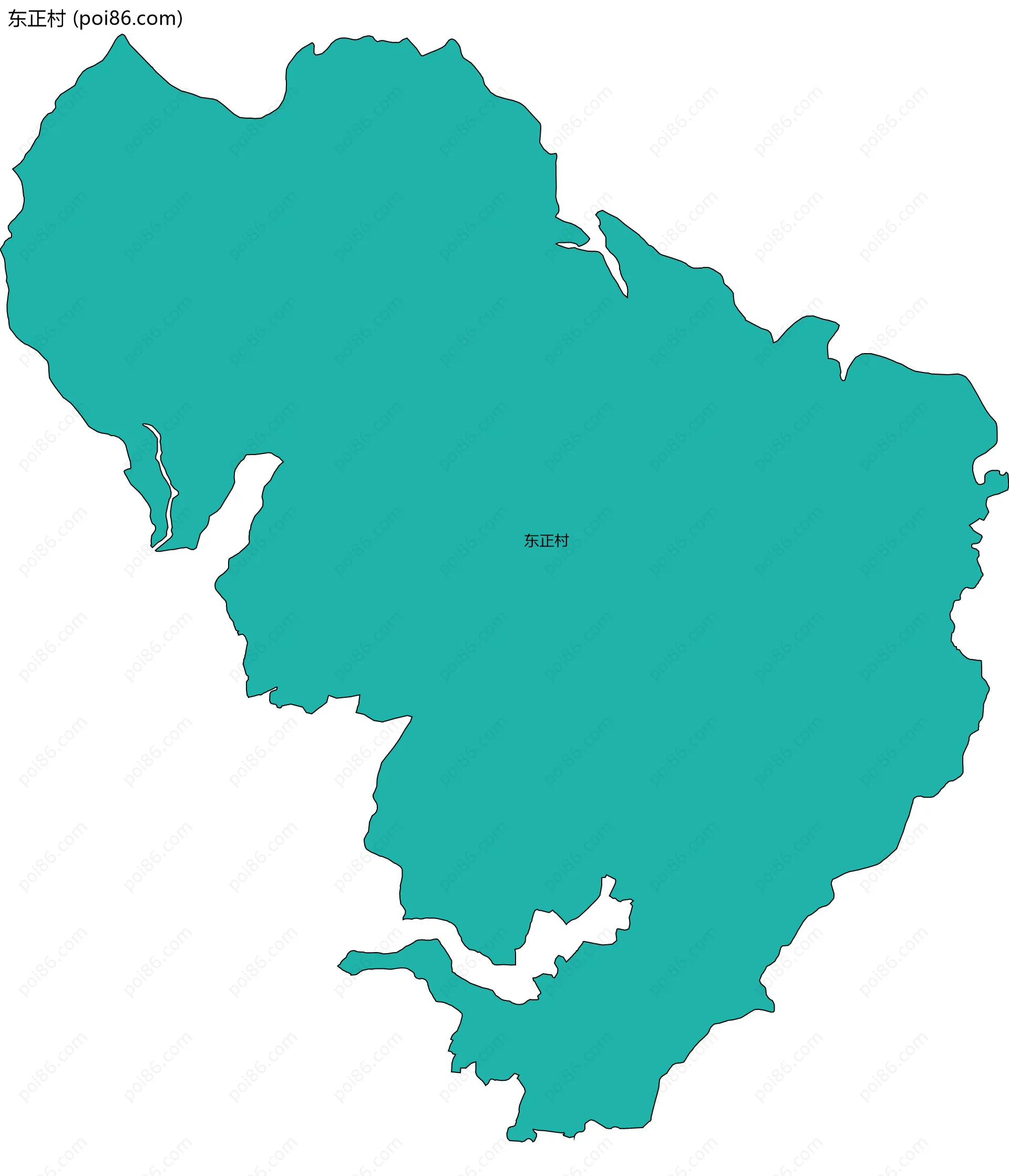 东正村边界地图