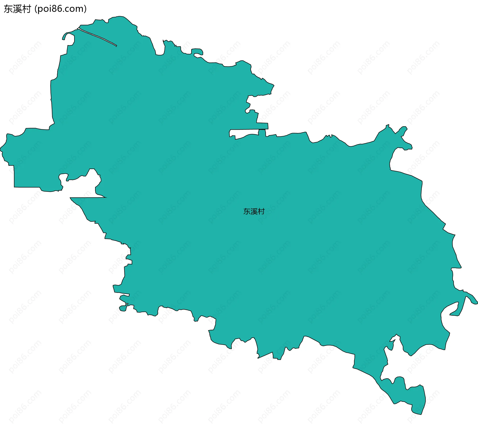 东溪村边界地图