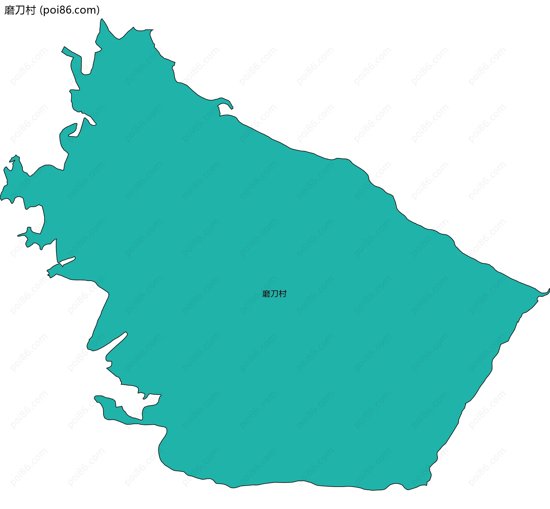 磨刀村边界地图