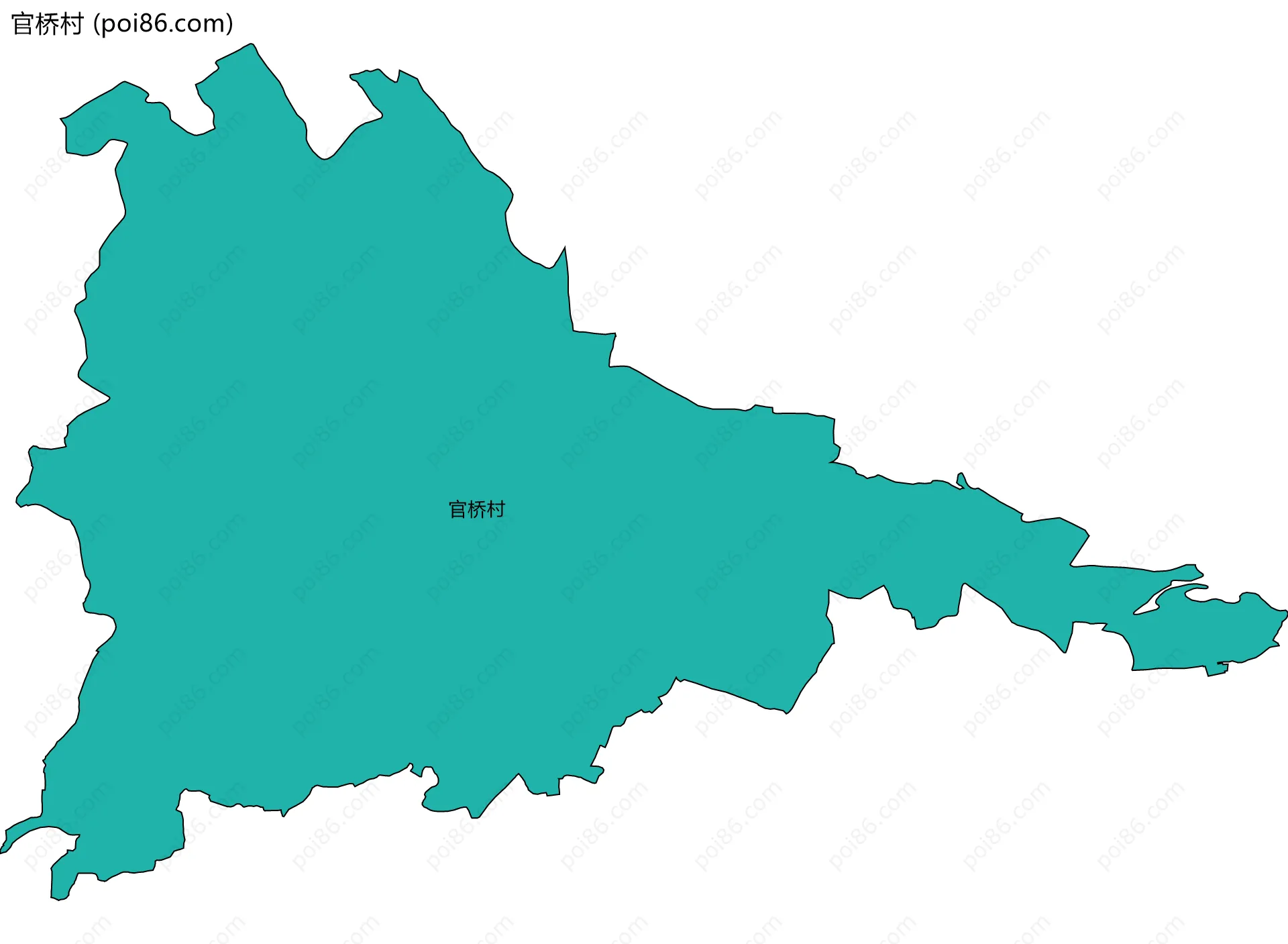 官桥村边界地图