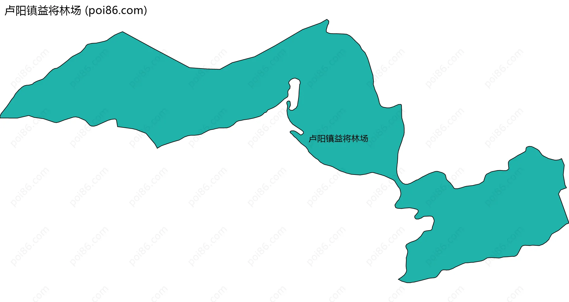 卢阳镇益将林场边界地图