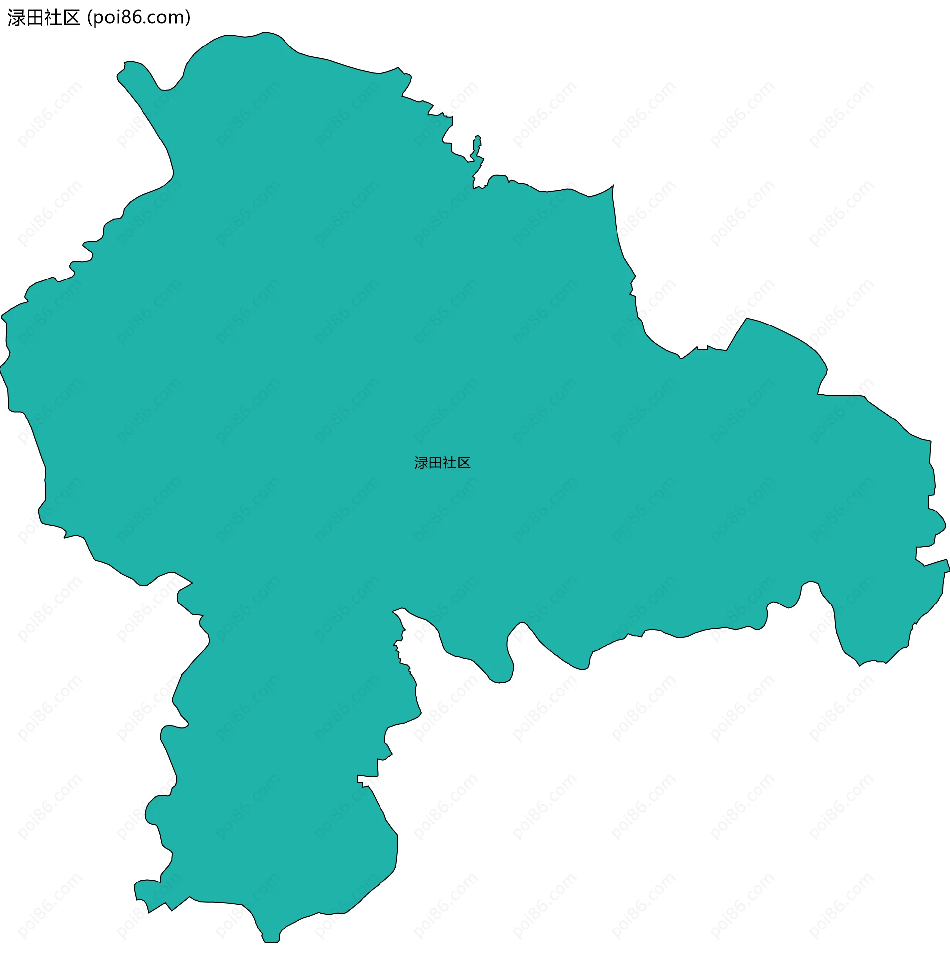 渌田社区边界地图